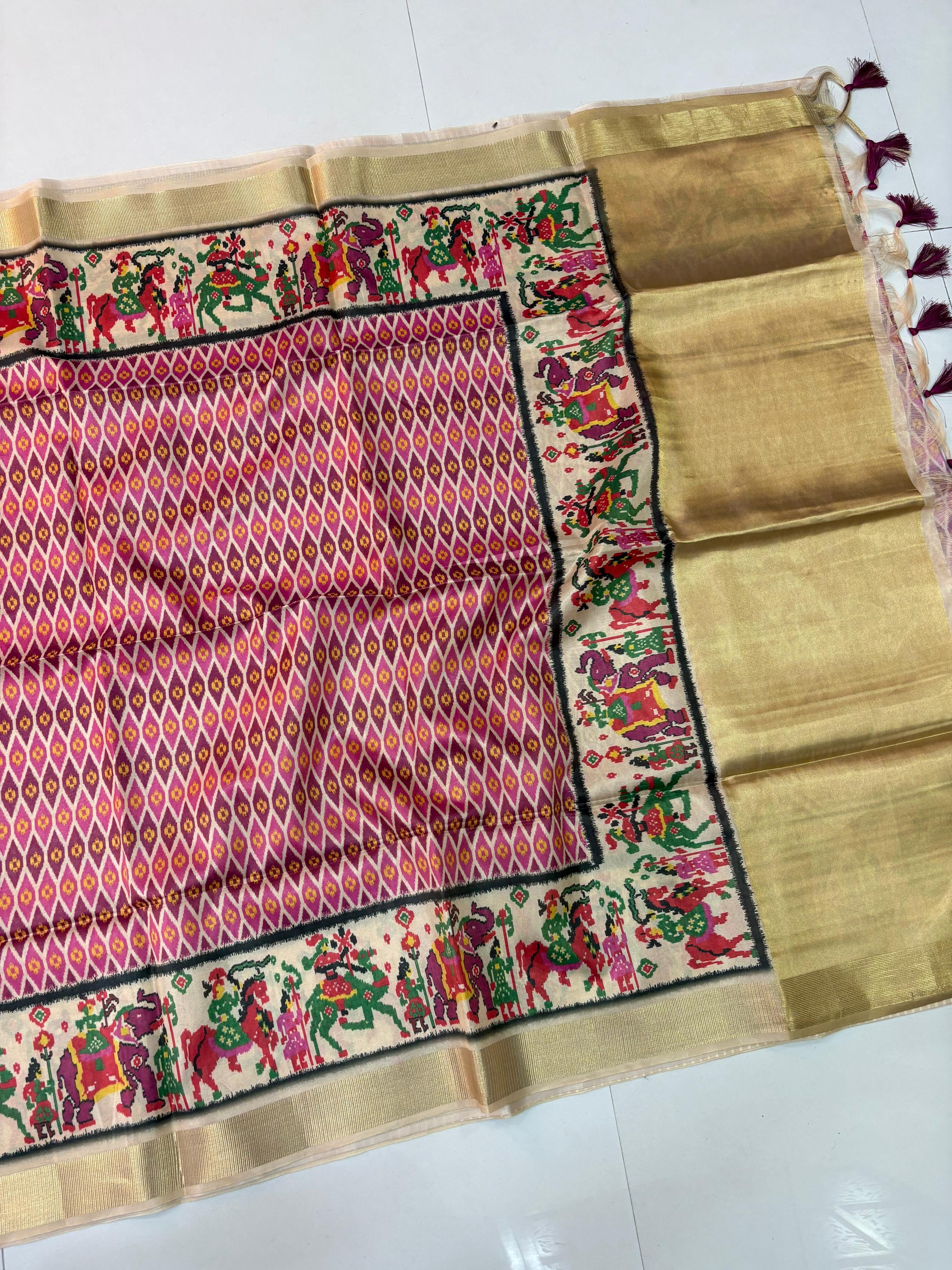 Tissue Fancy Patola Sarees