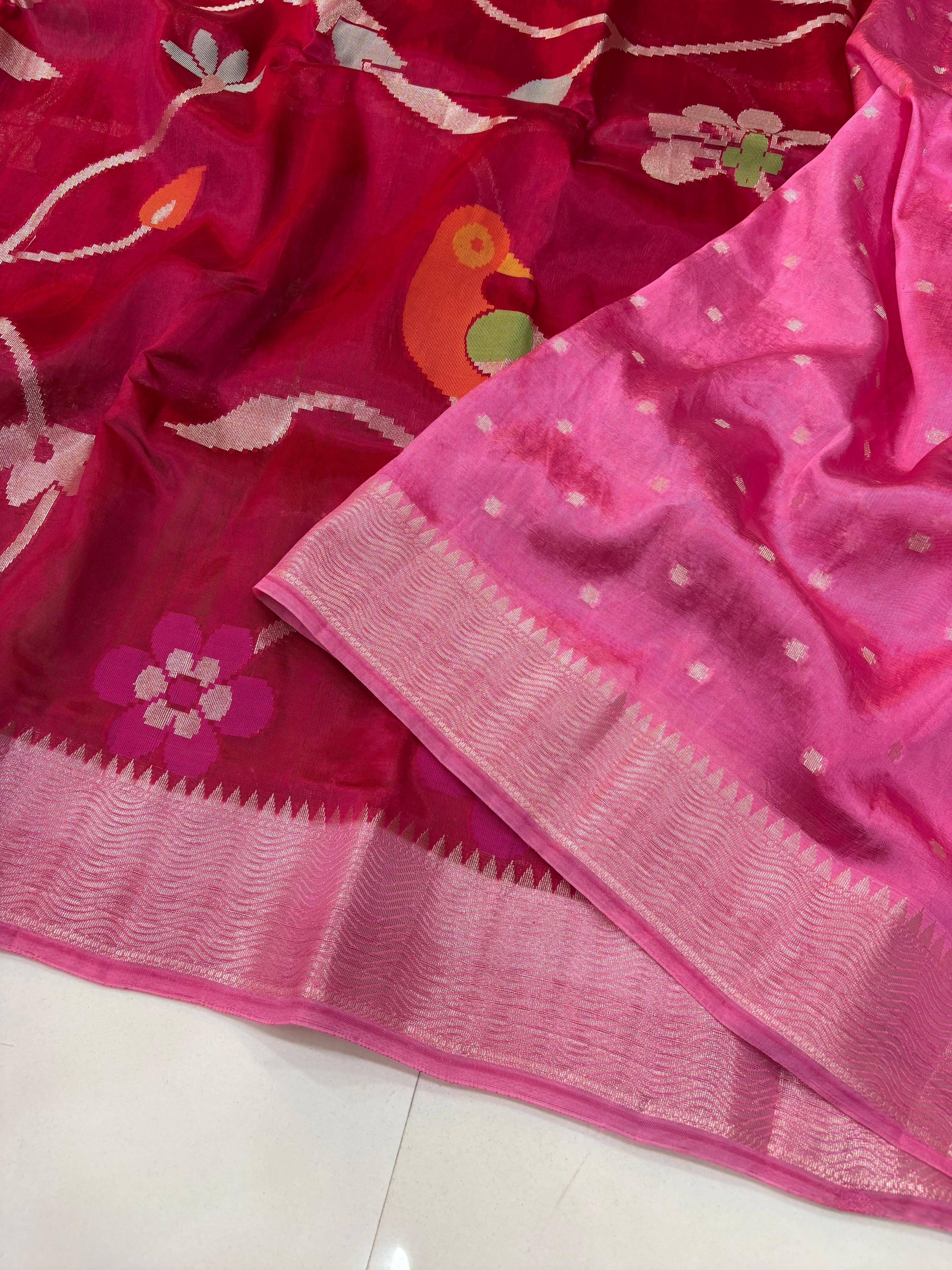 Paper Silk Jamdani Sarees