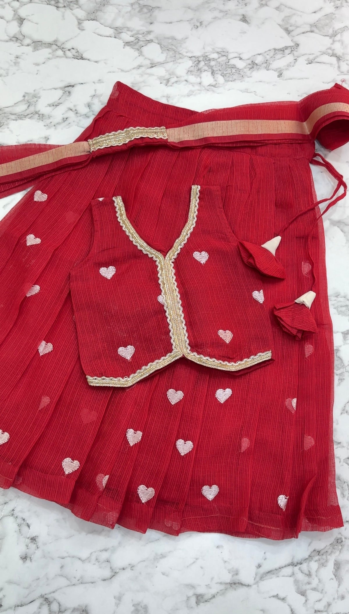 Red Hearts Kota Lehenga