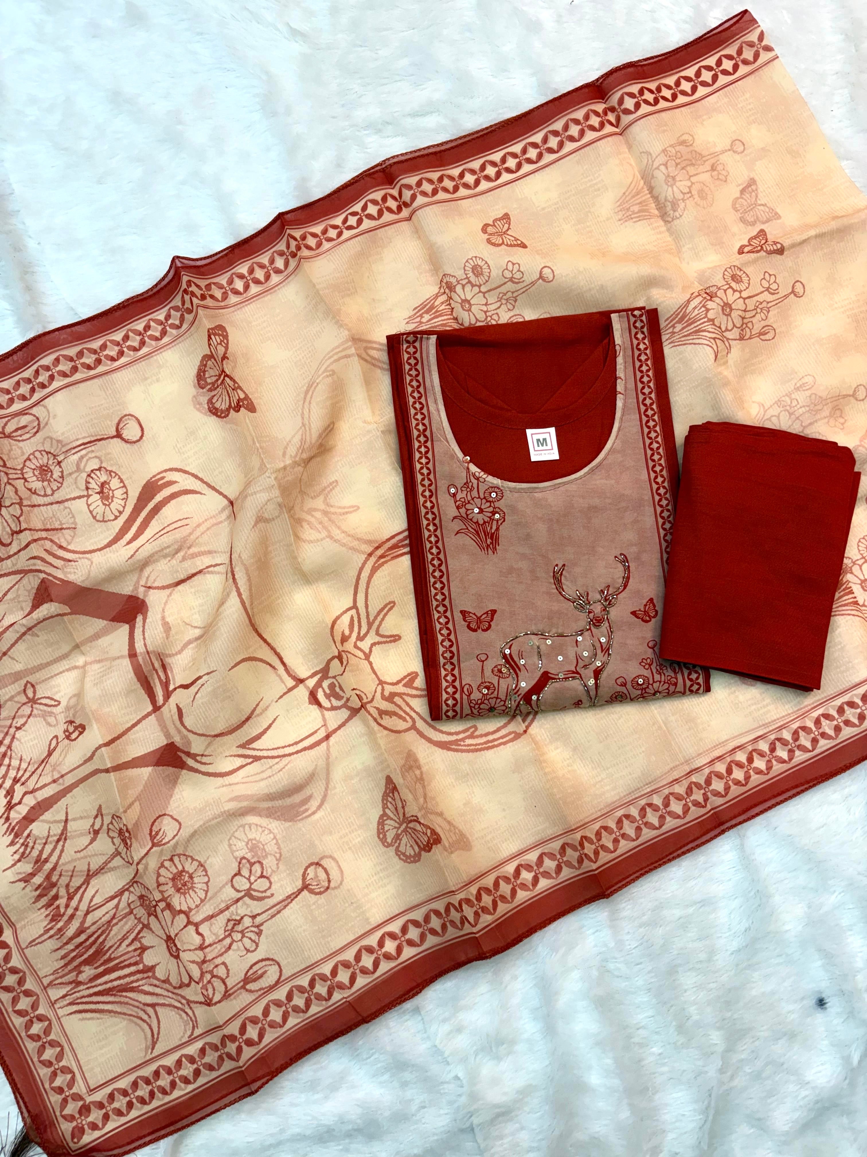 Designer Work Kurti Sets