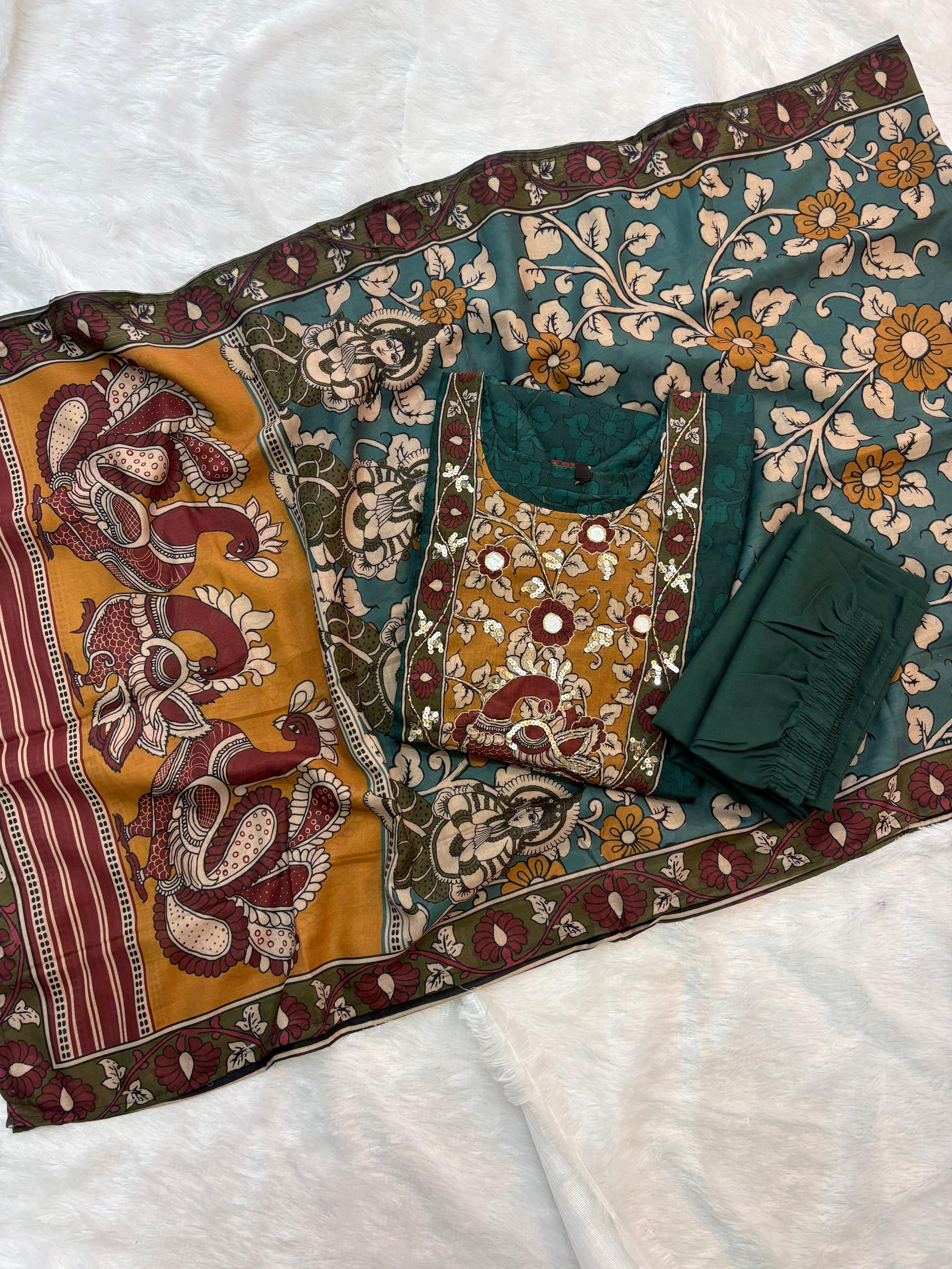 Kalamakri Party Wear Kurti Sets
