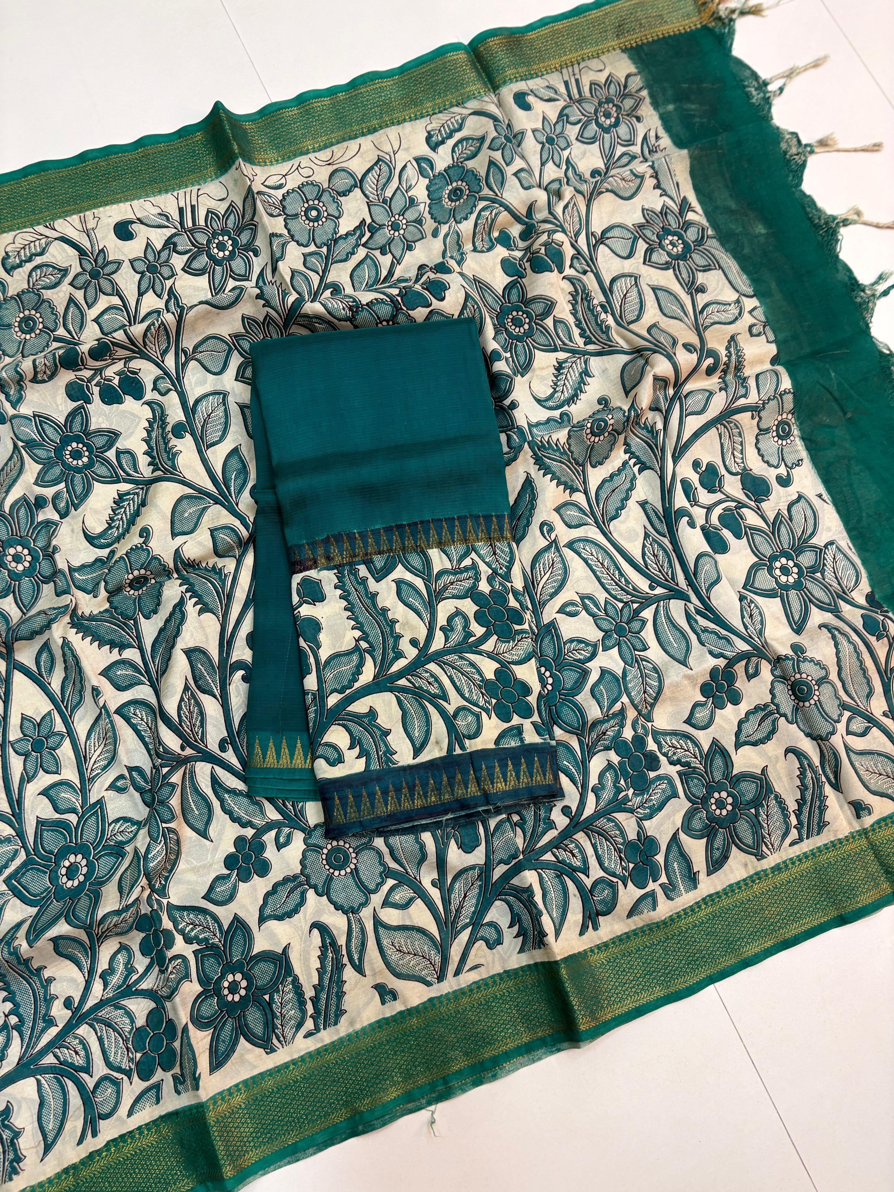 Mangalagiri Kalamkari Dress Material