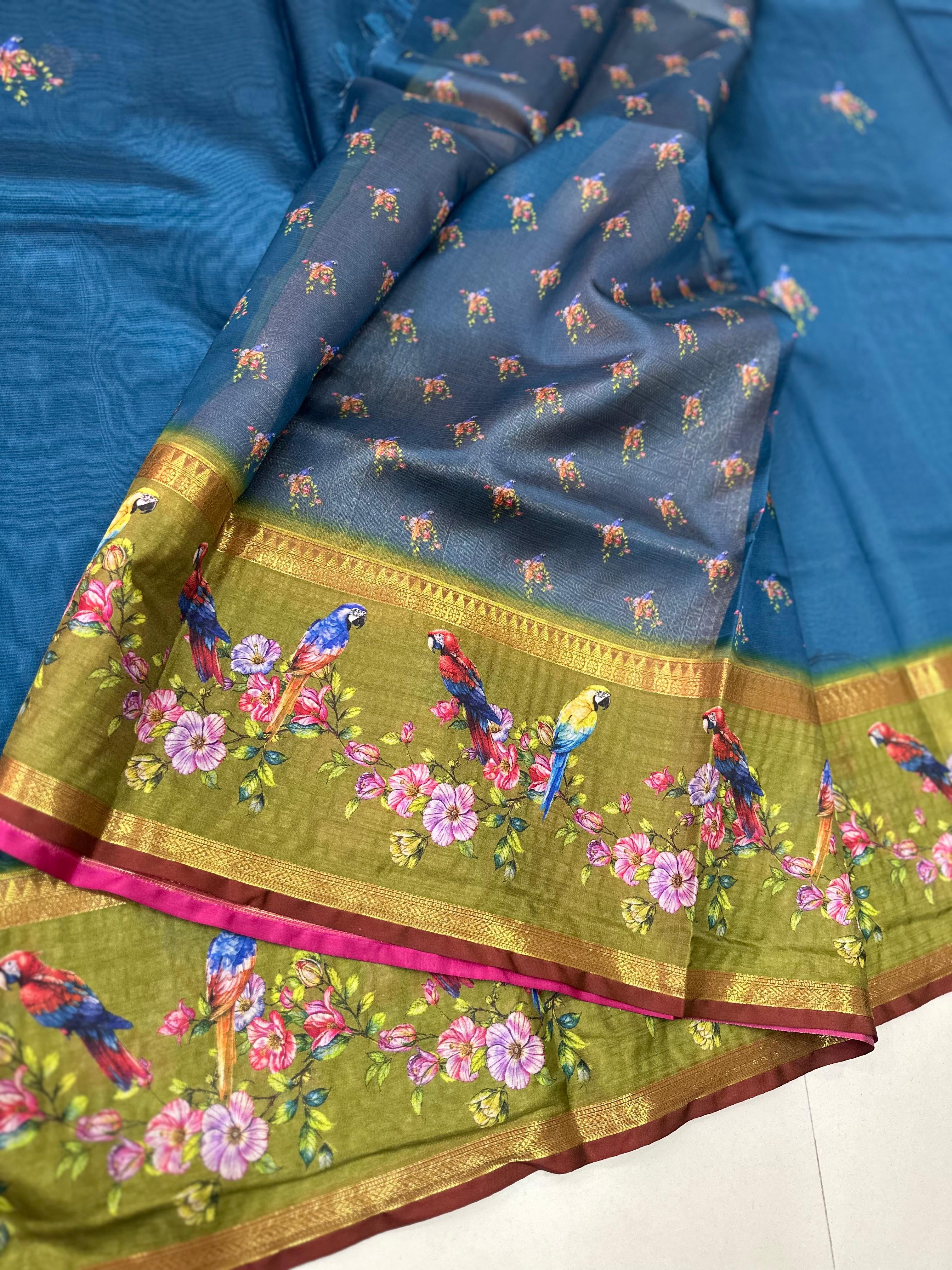 Fancy Silk Kota Traditional Borders