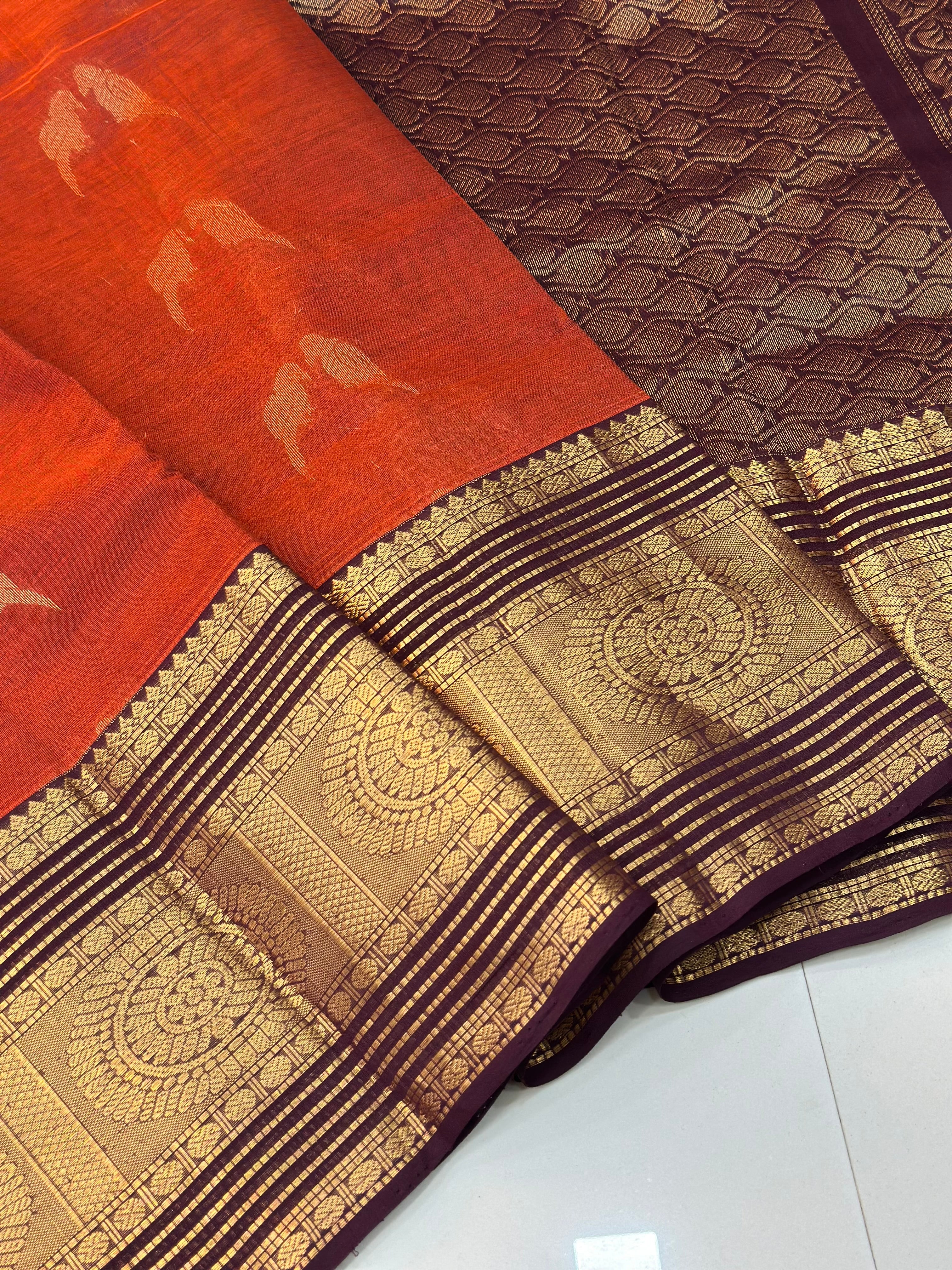Pure Handloom Vintage Mangalagiri Pattu