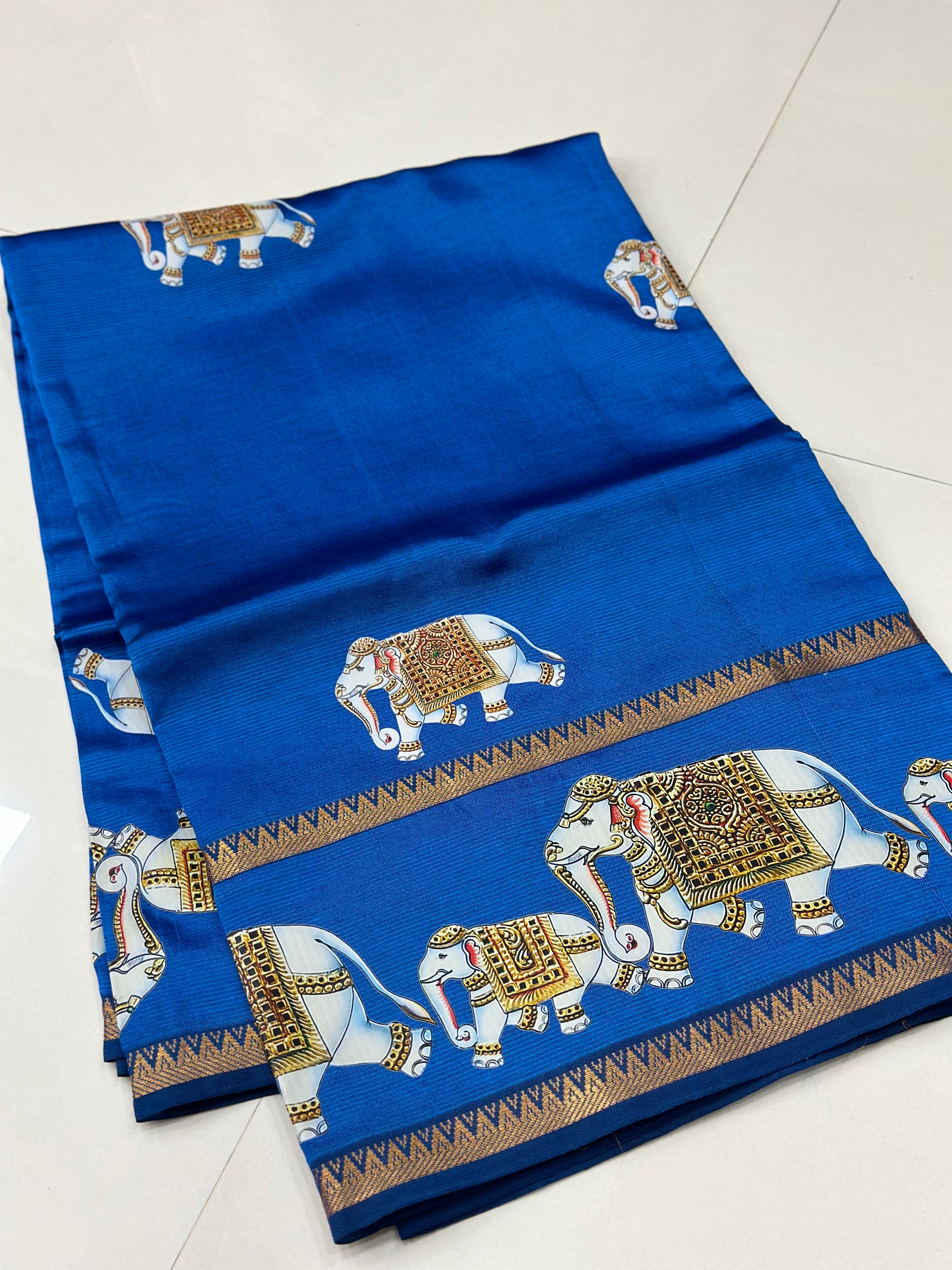 Mangalagiri Pattu Tanjore Print