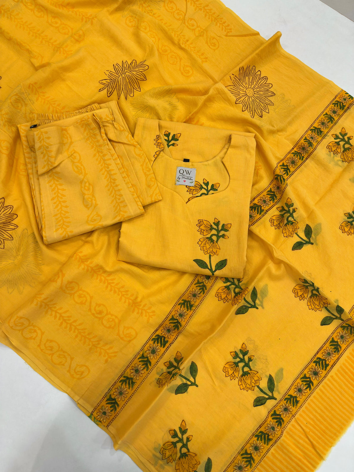 Bagru Pure cotton Kurti Sets