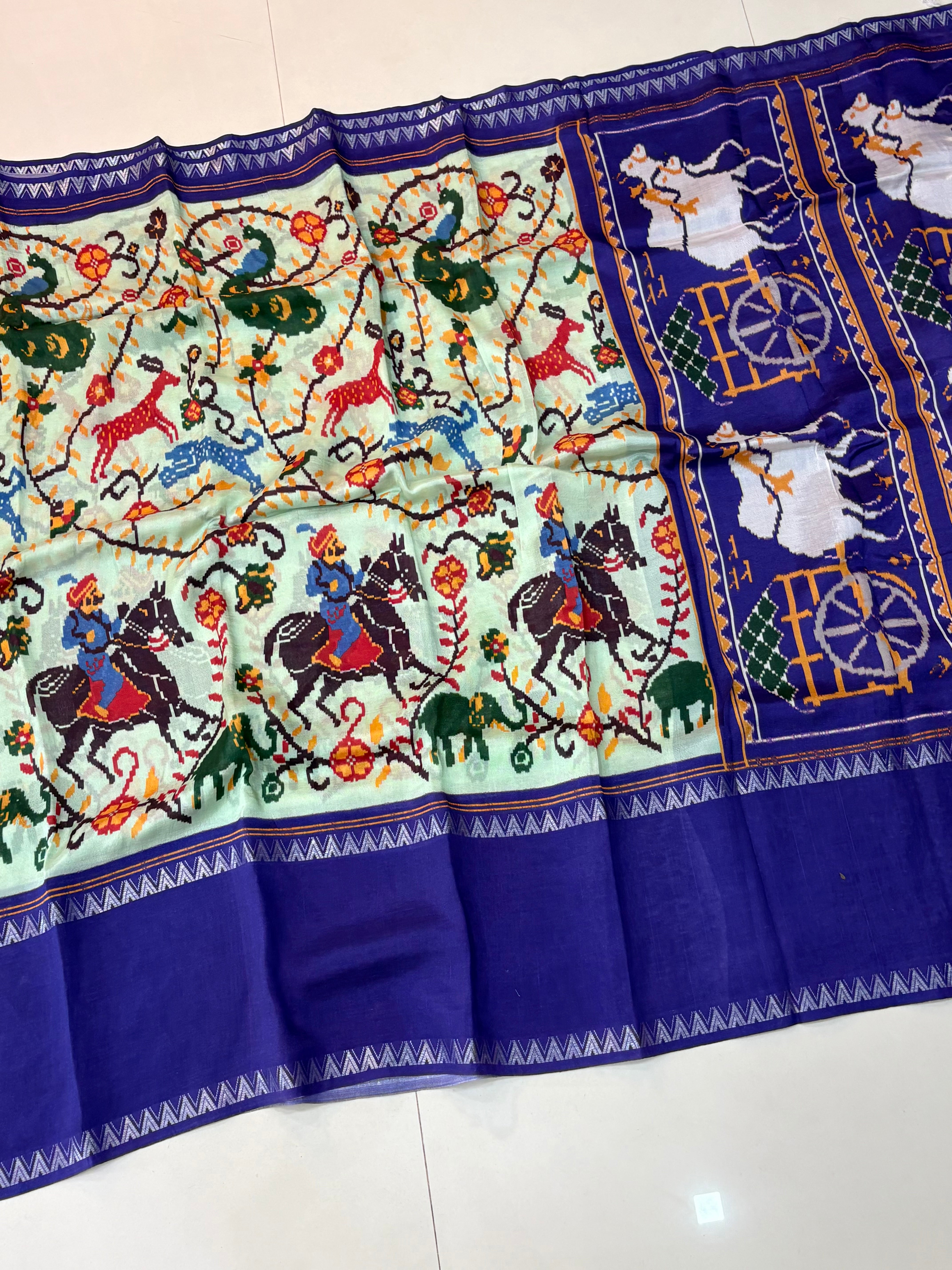 Mangalagiri Pattu Patola Print