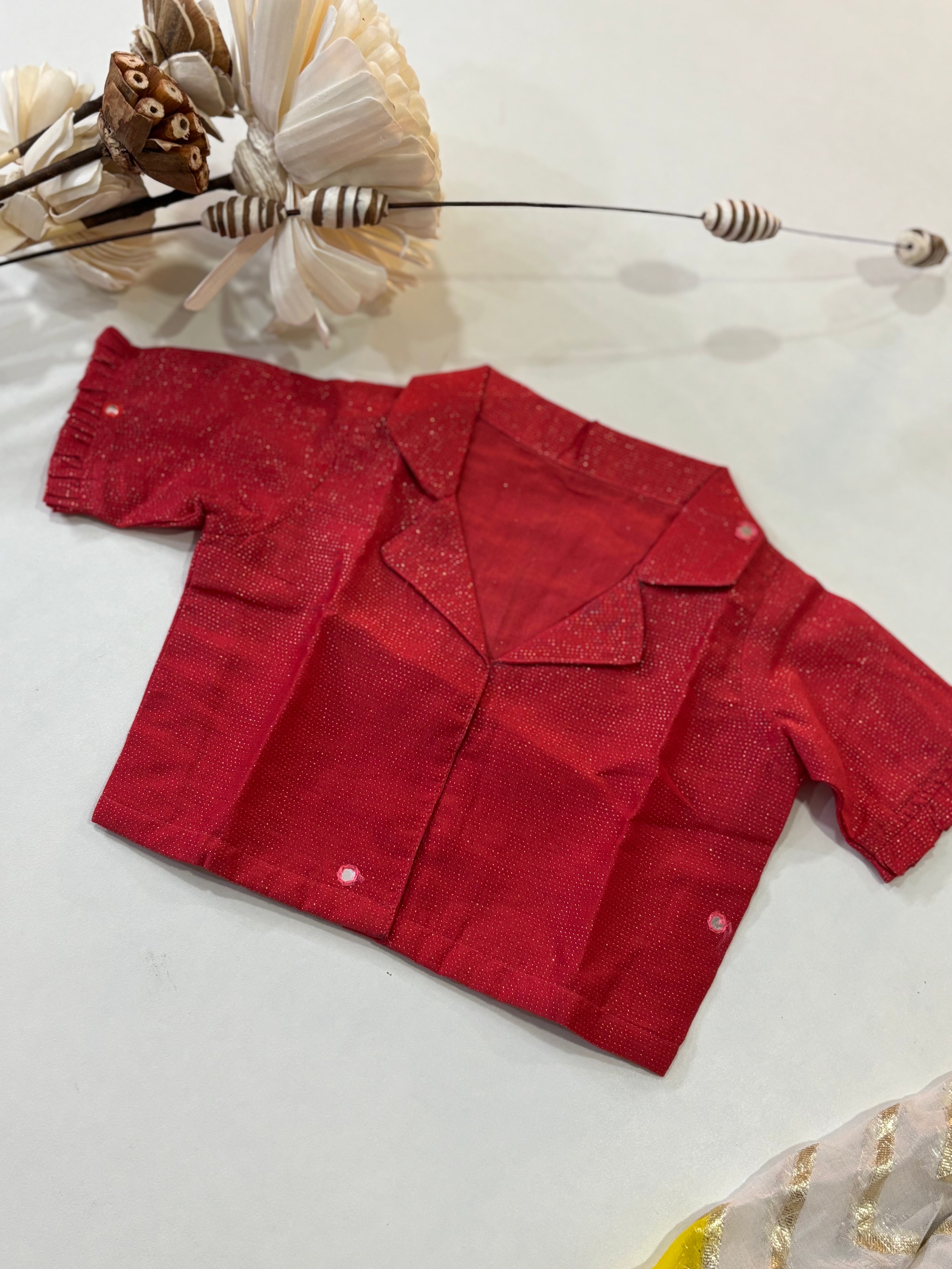 Indo-Western Kid crop top