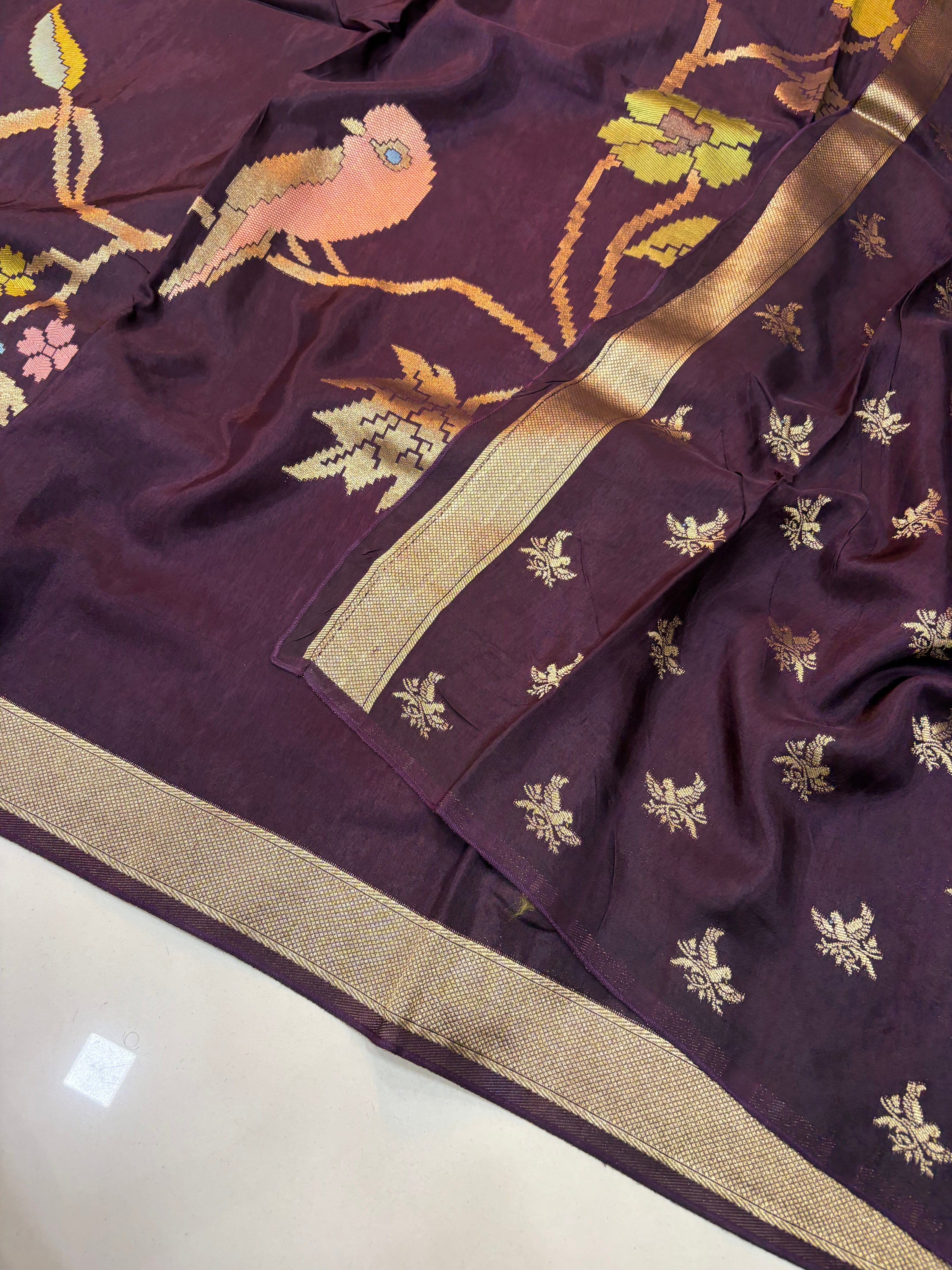Russian Silk Jamdani Sarees