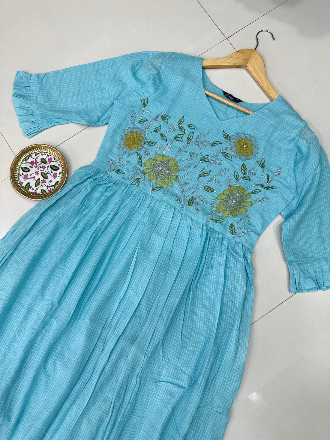Kota Appliqué Embroidery Maxi