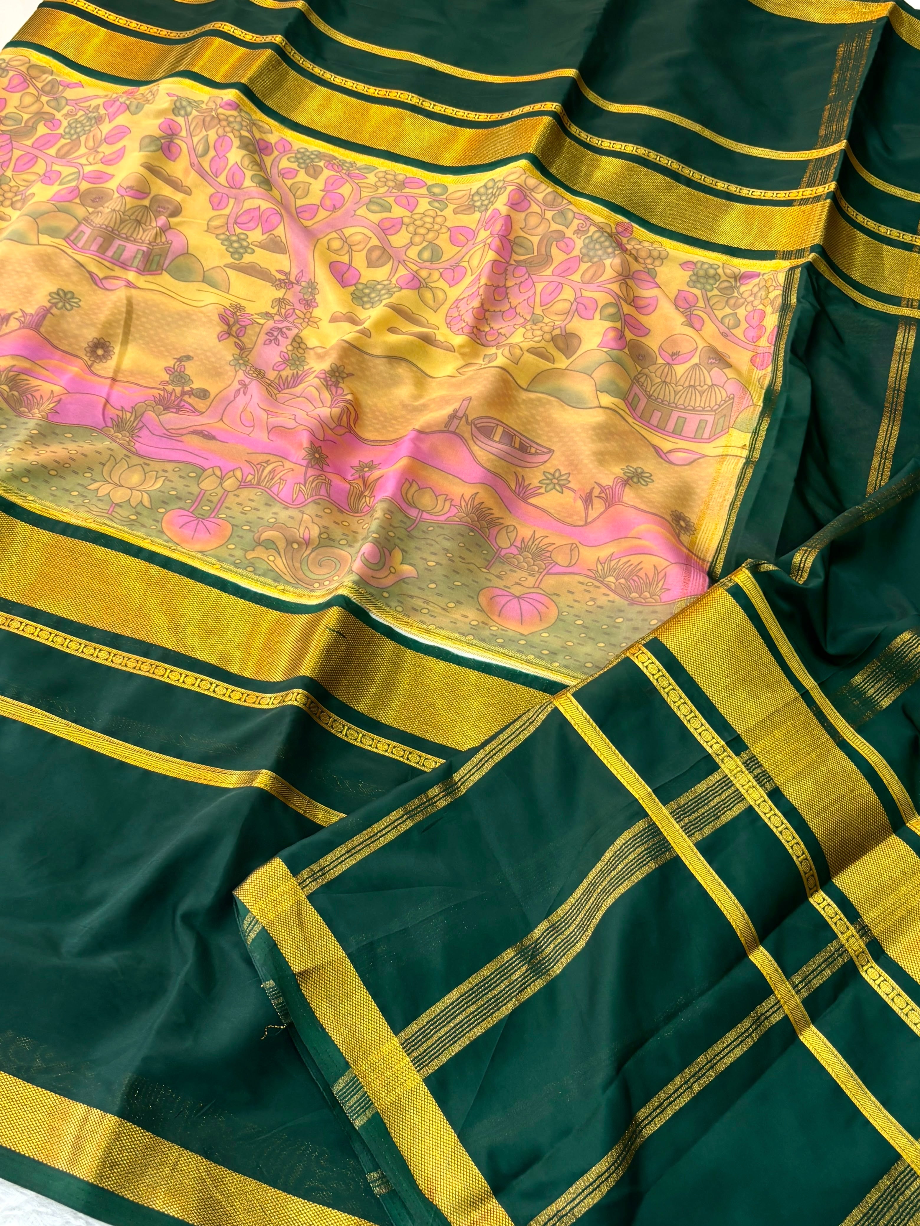 Mysore Crepe Fancy Silk