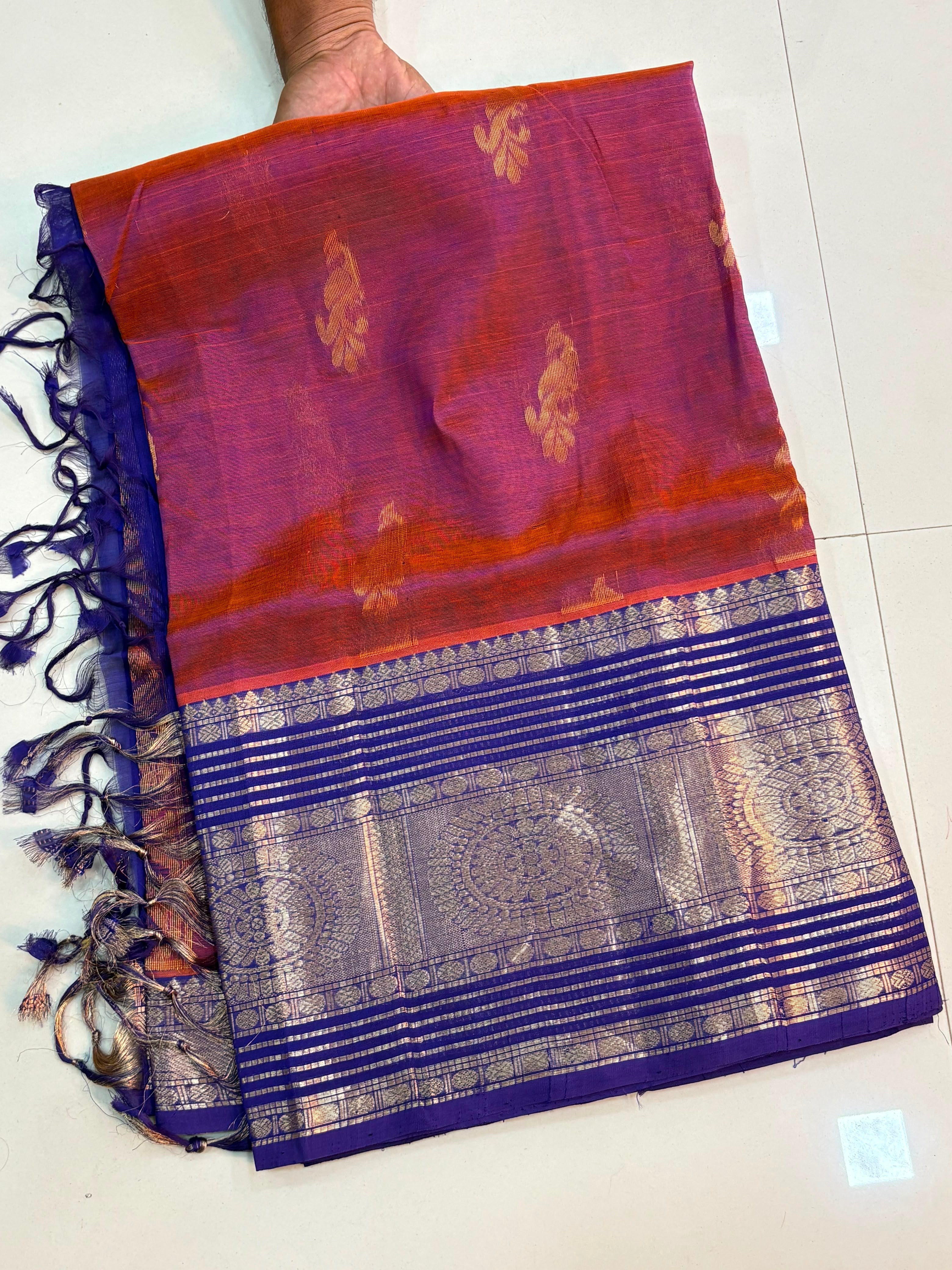 Vintage Handloom Mangalagiri Pattu Saree