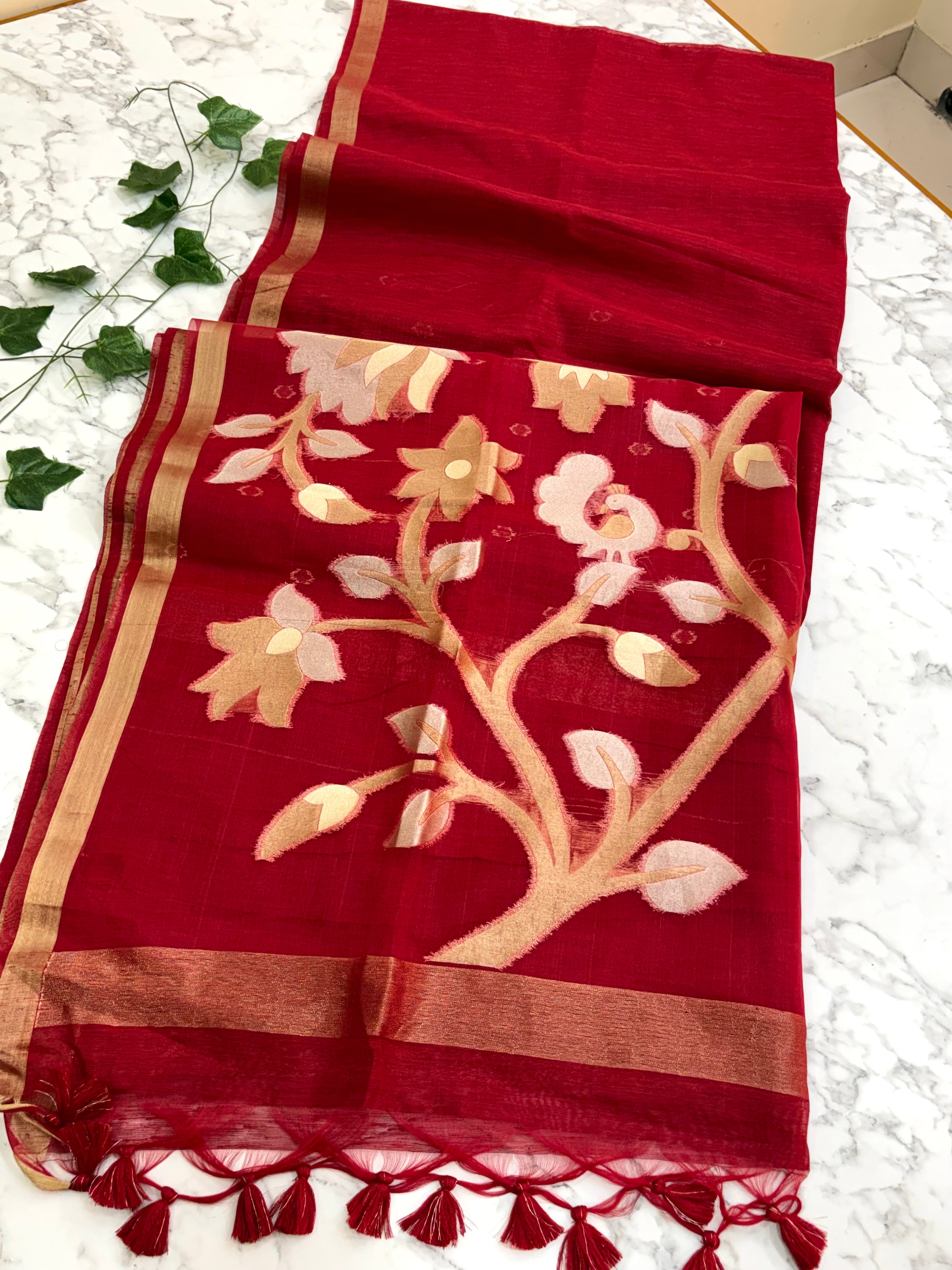 Fancy Jamdani Flower Weaving