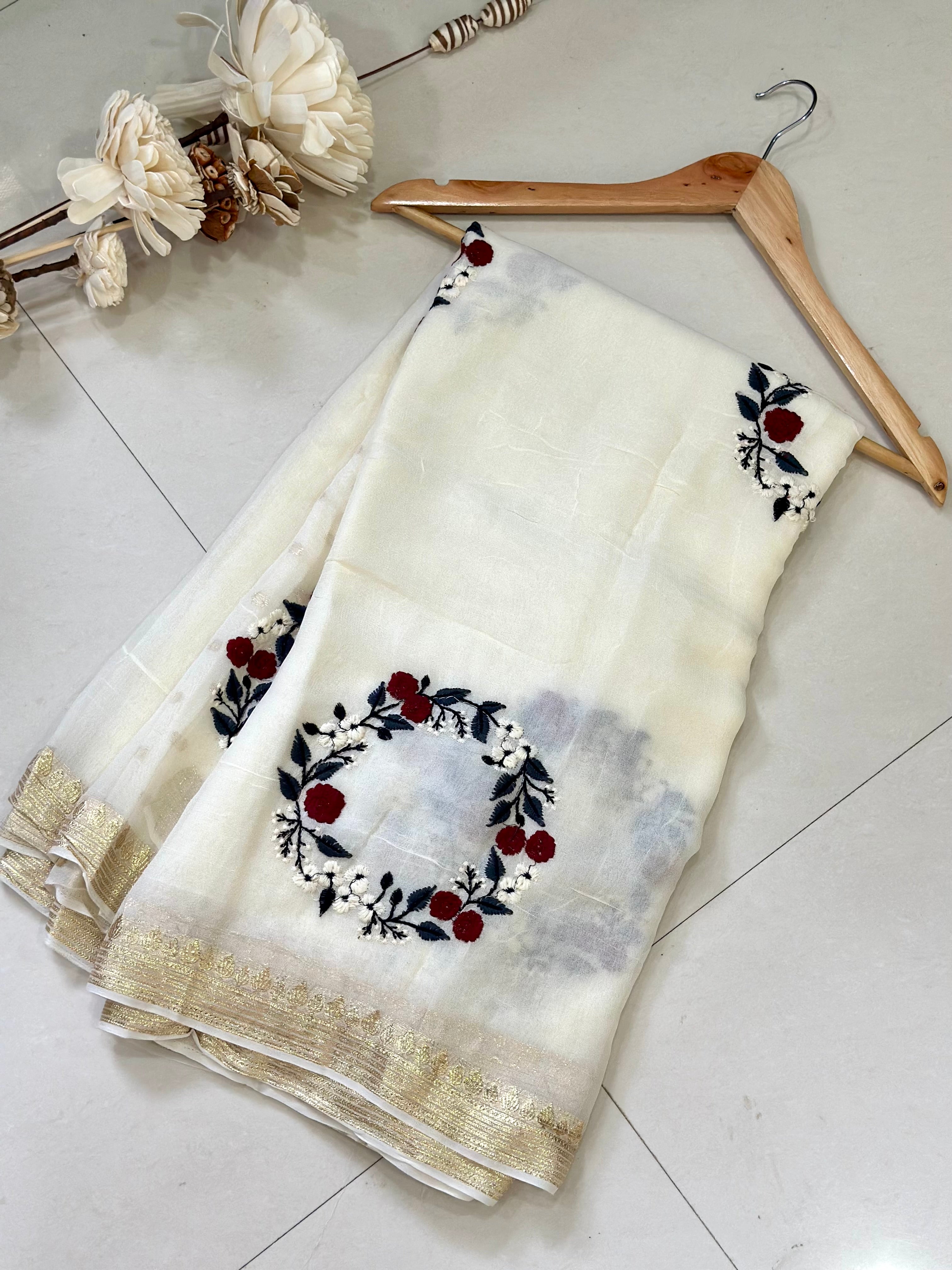 Chiffon Georgette Embriodery