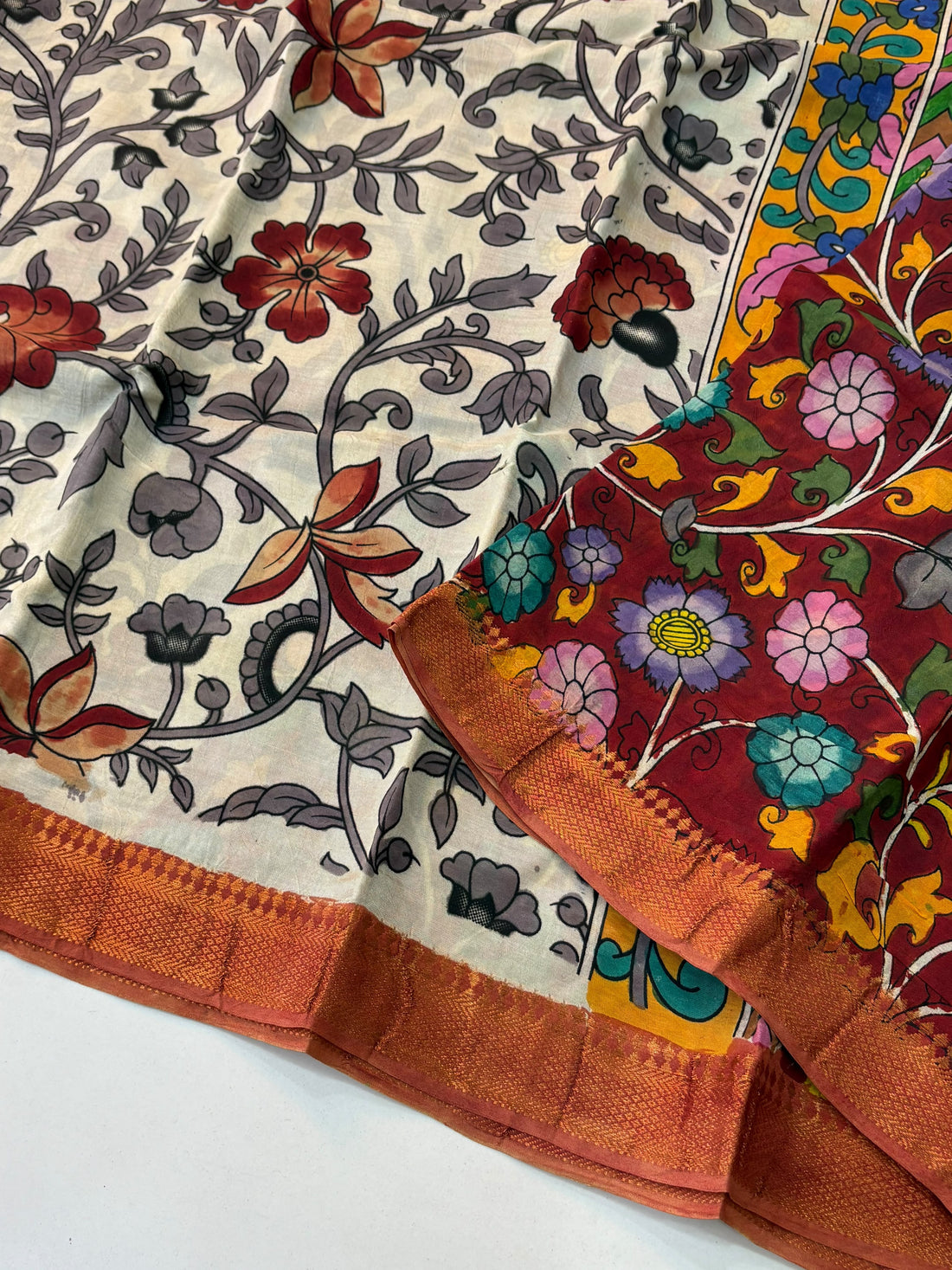 Hand Painted PenKalamkari Sarees