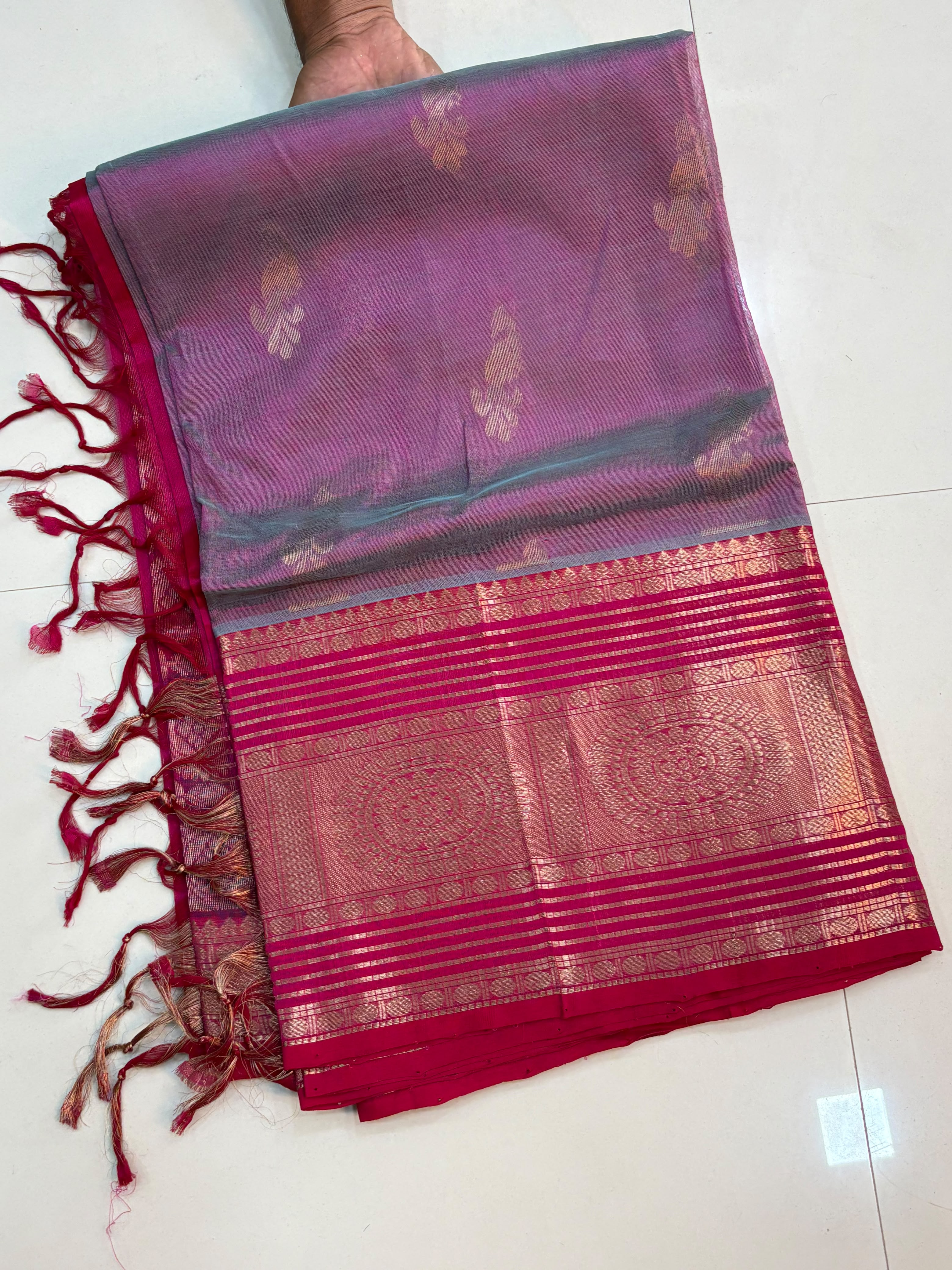 Vintage Handloom Mangalagiri Pattu Saree