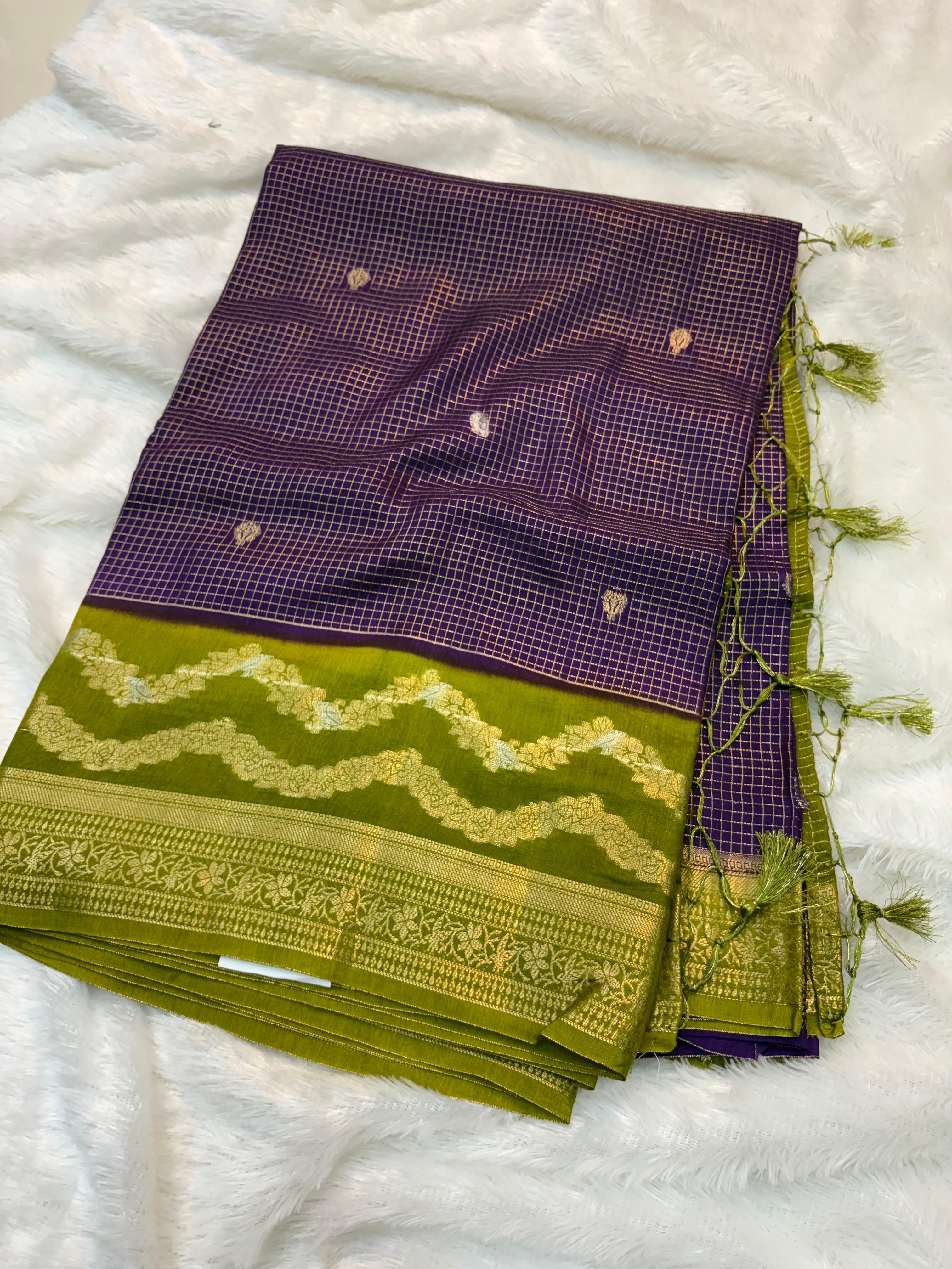 Vintage Semi Gadwal Sarees