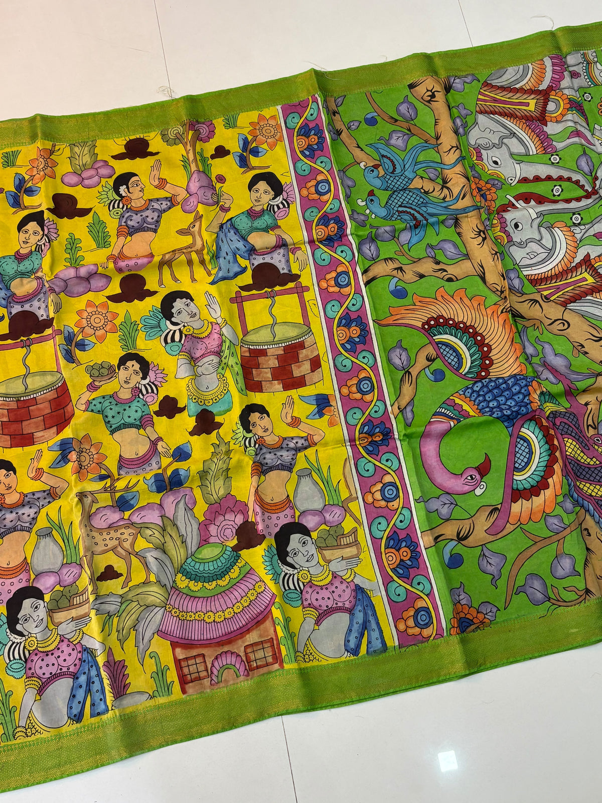 Hand Painted PenKalamkari Sarees