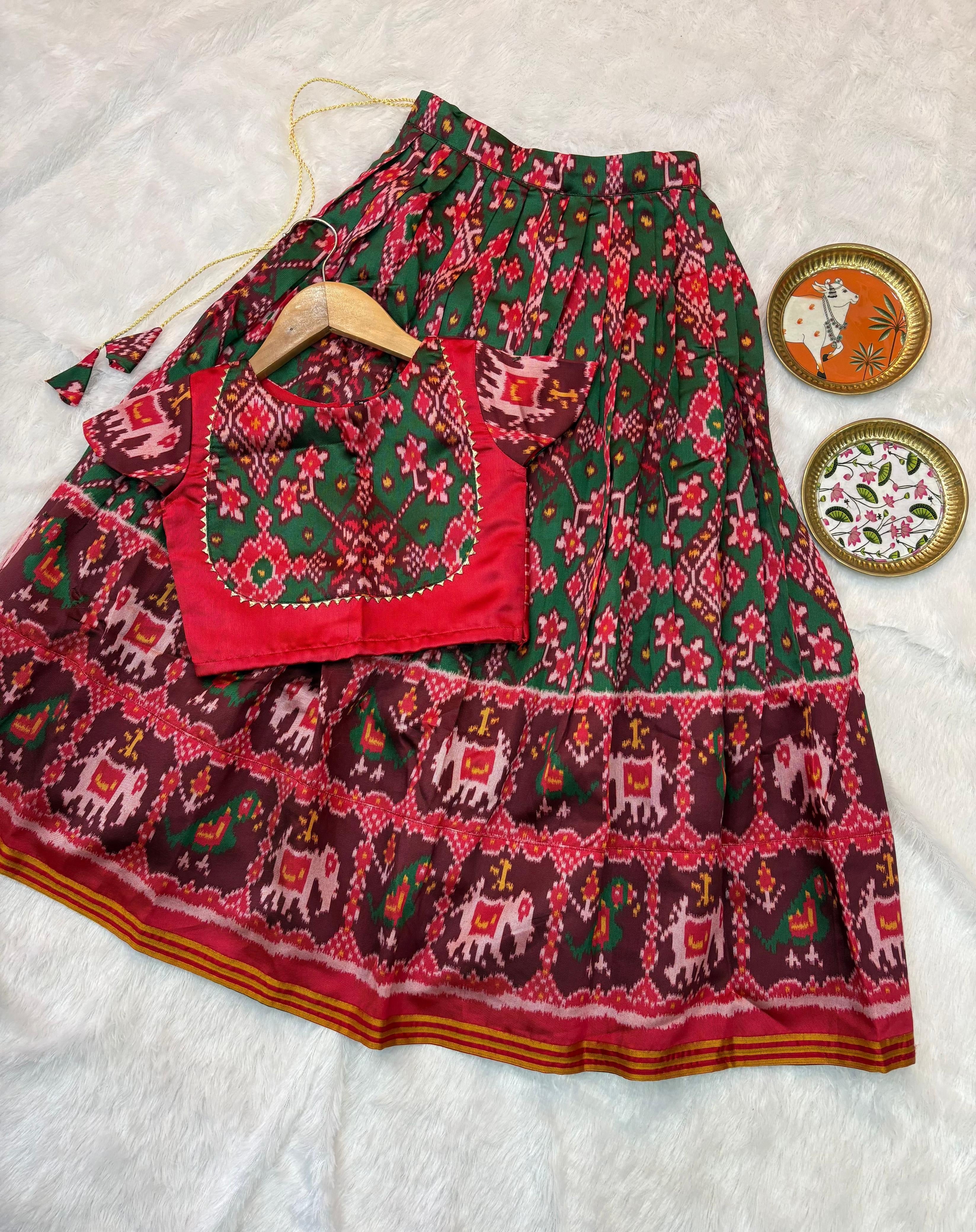 Patola Fancy Kids Lehenga