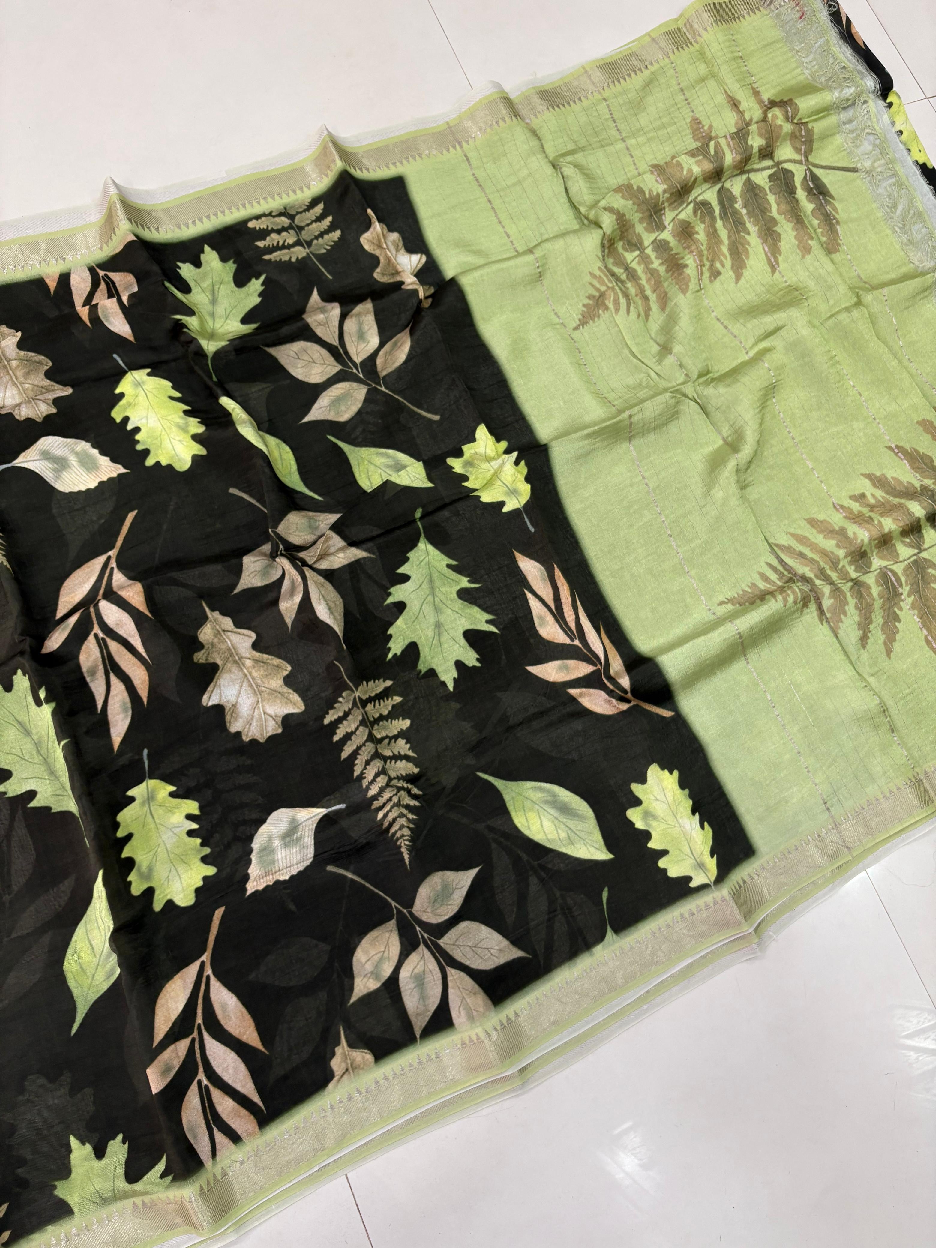 Mangalagiri Eco Print Saree