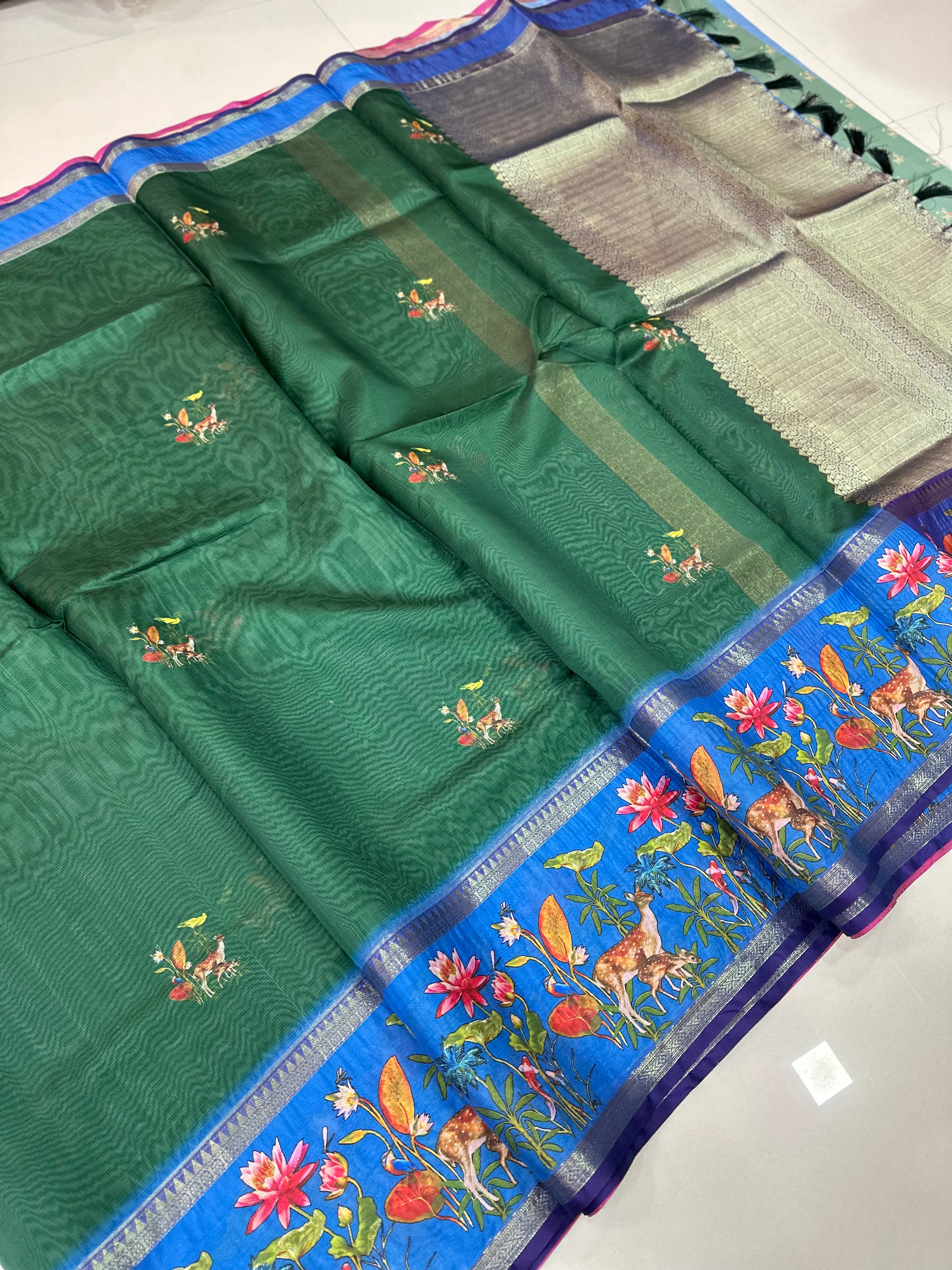 Fancy Silk Kota Traditional Borders