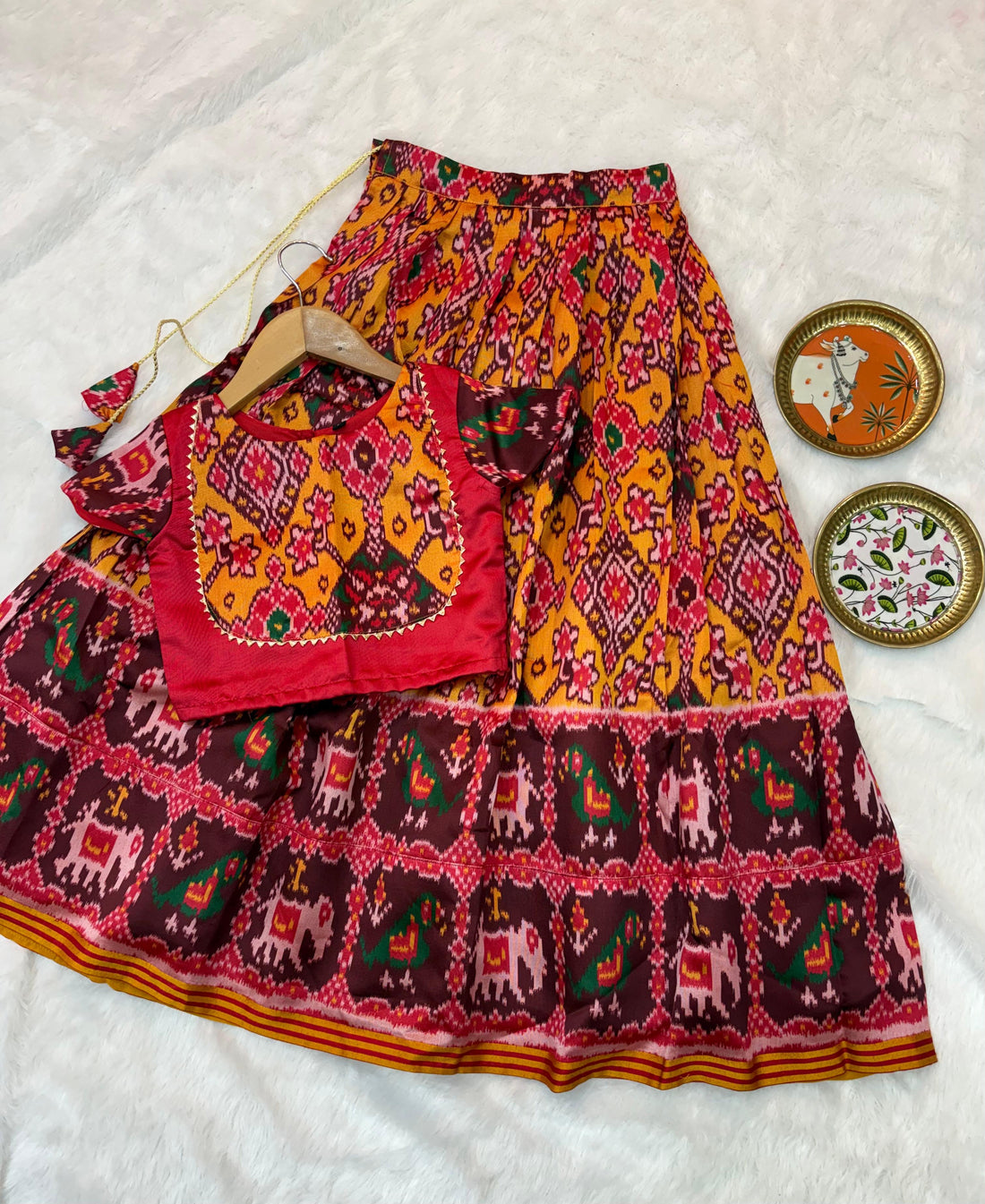 Patola Fancy Kids Lehenga