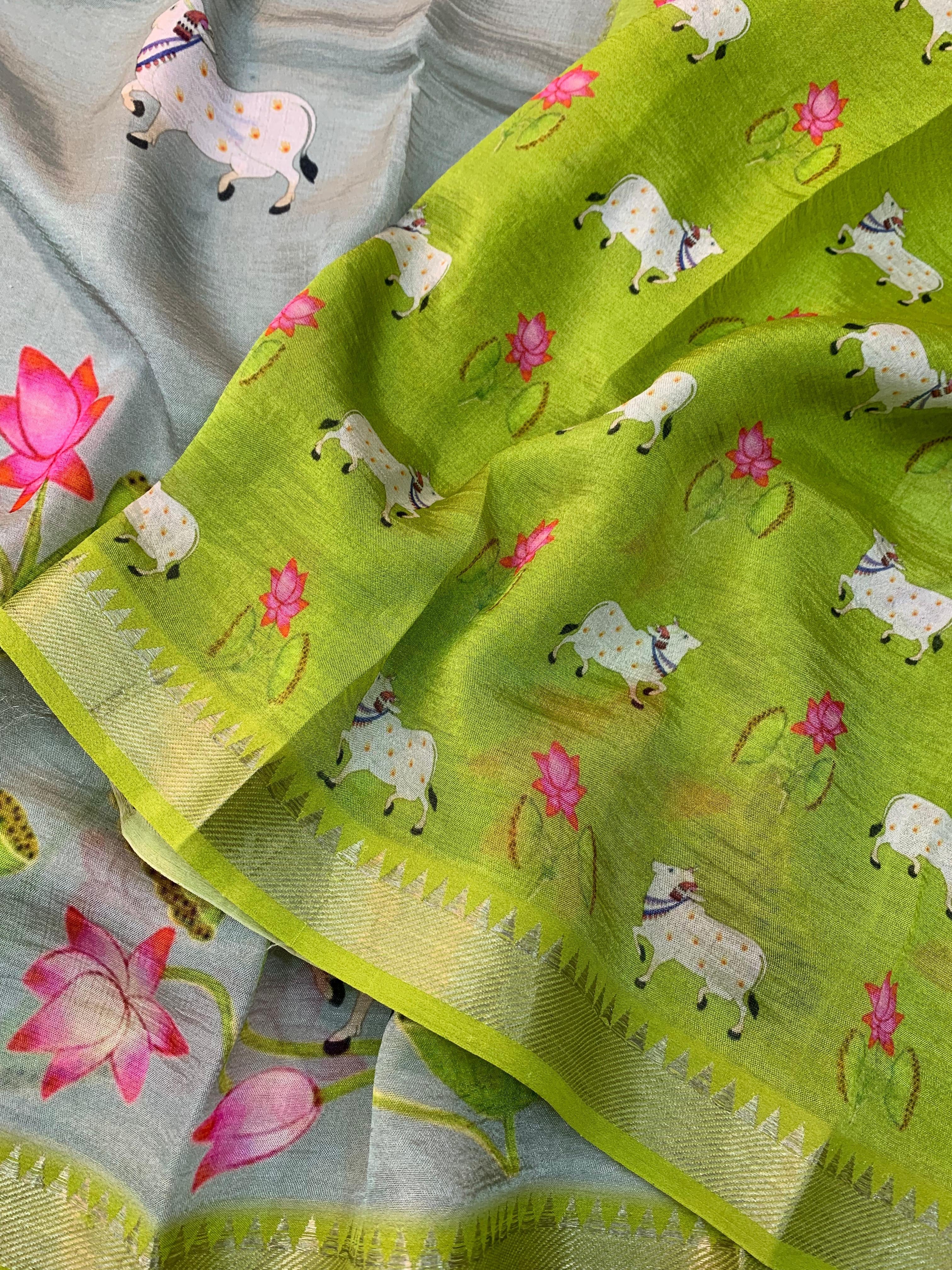 Mangalagiri Pattu Digital Print