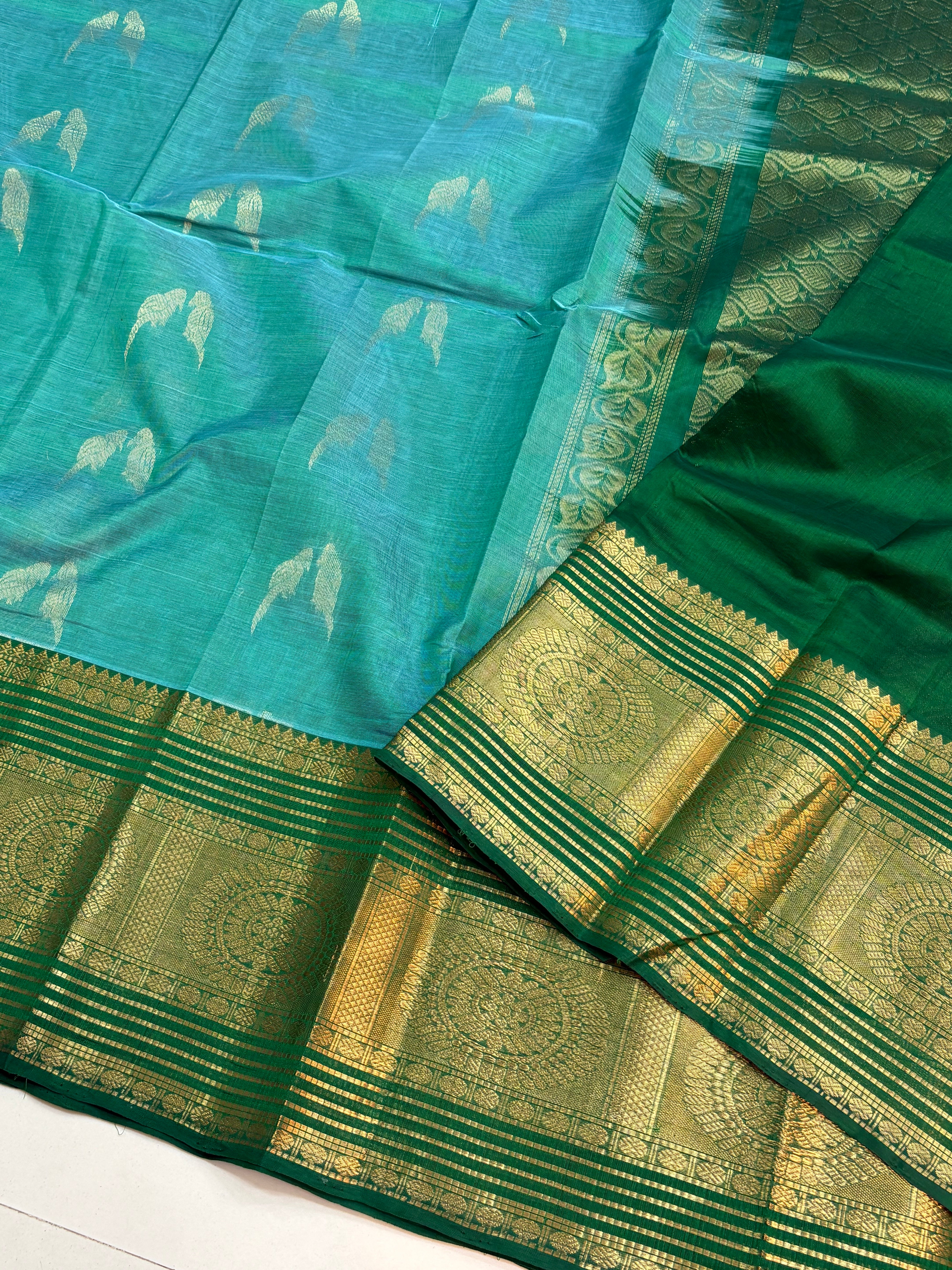 Vintage Handloom Mangalagiri Pattu saree