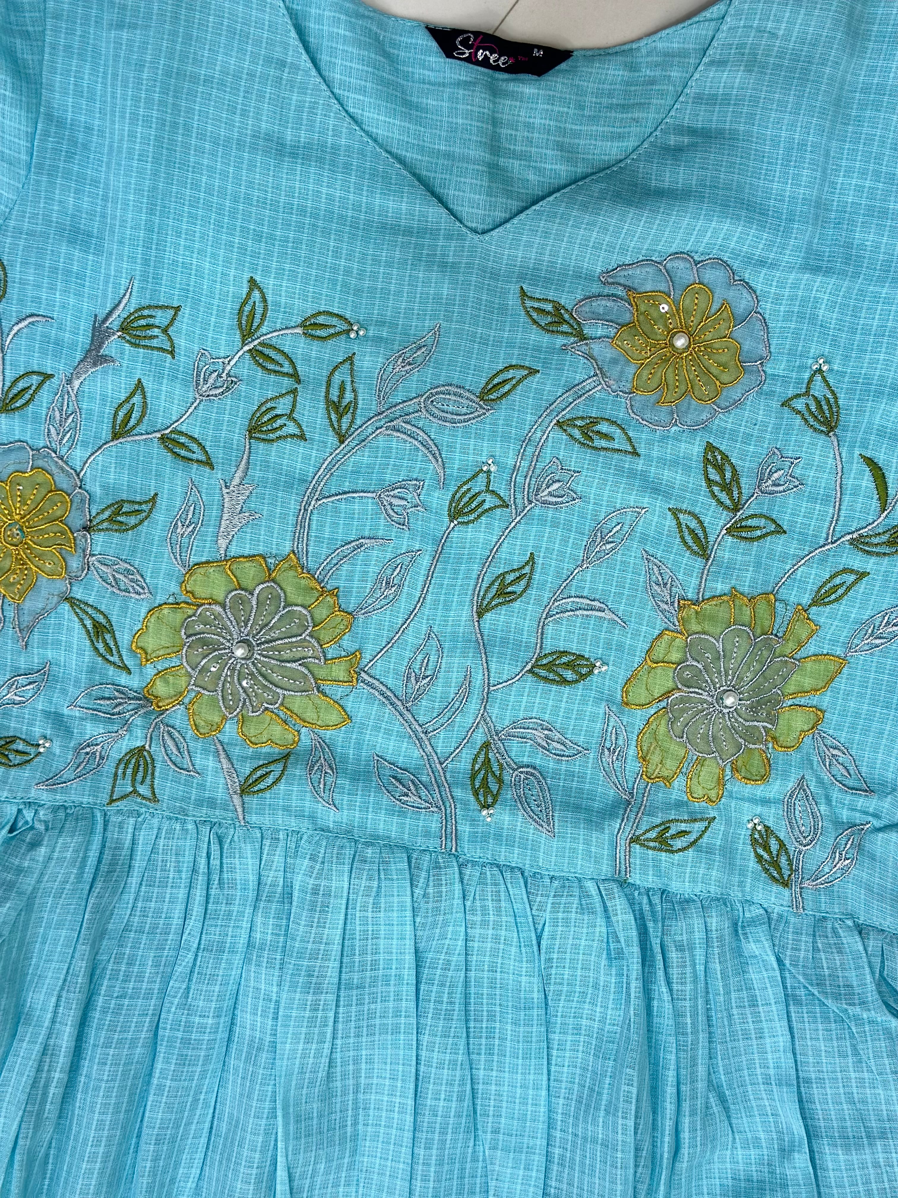 Kota Appliqué Embroidery Maxi
