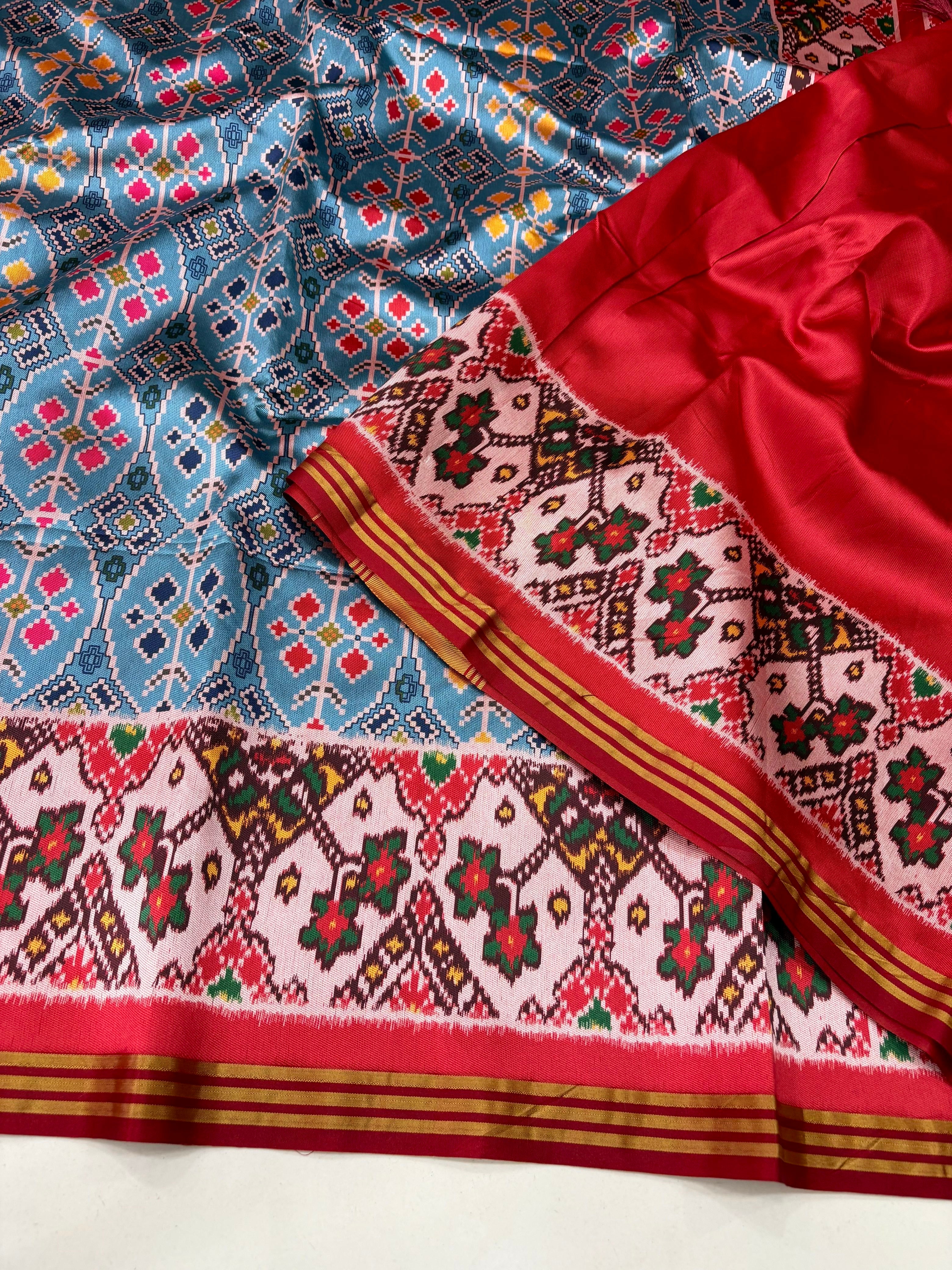 Pastel Patola Printed Sarees