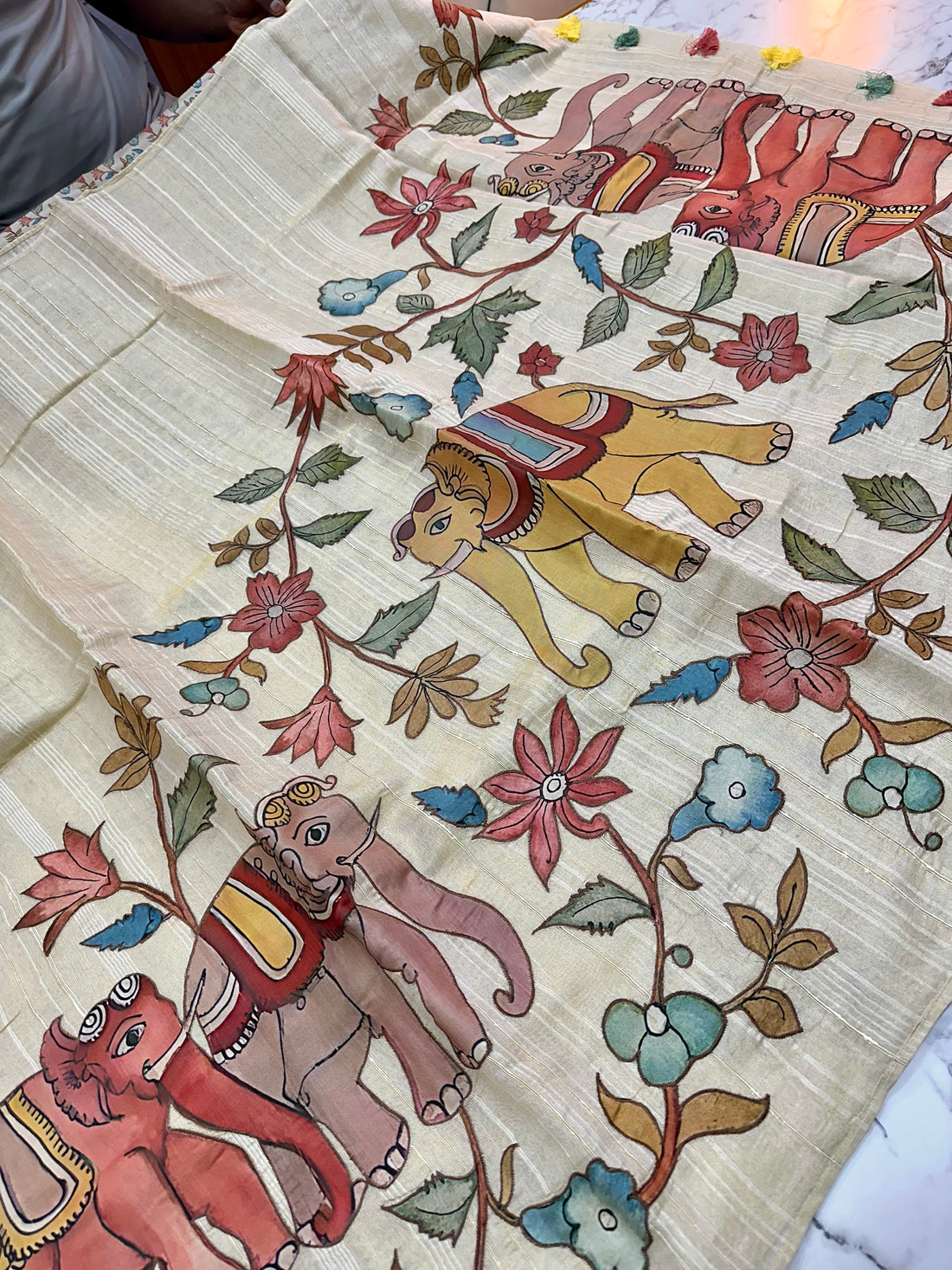 Kalamakri Appliqué Saree