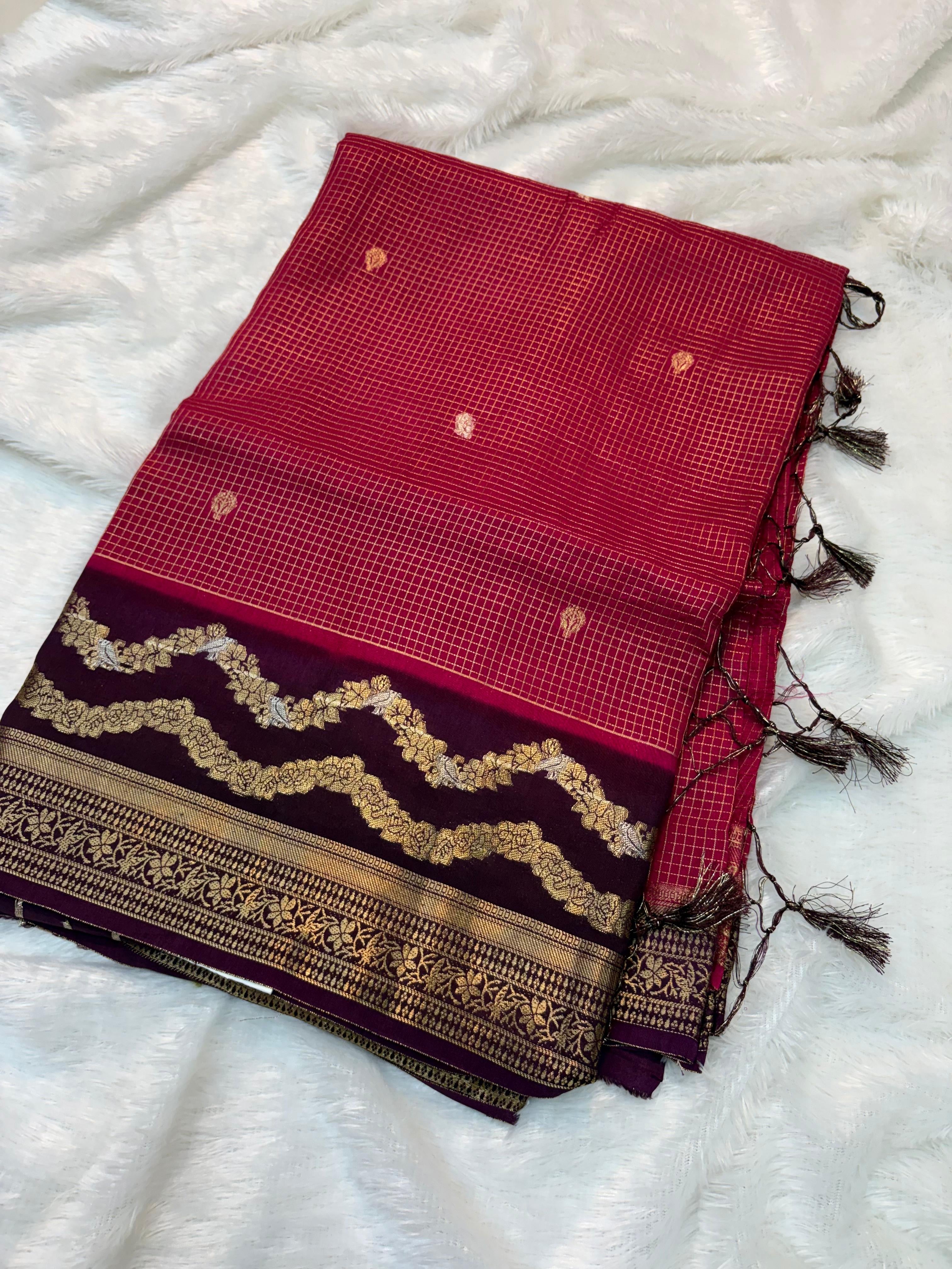 Vintage Semi Gadwal Sarees
