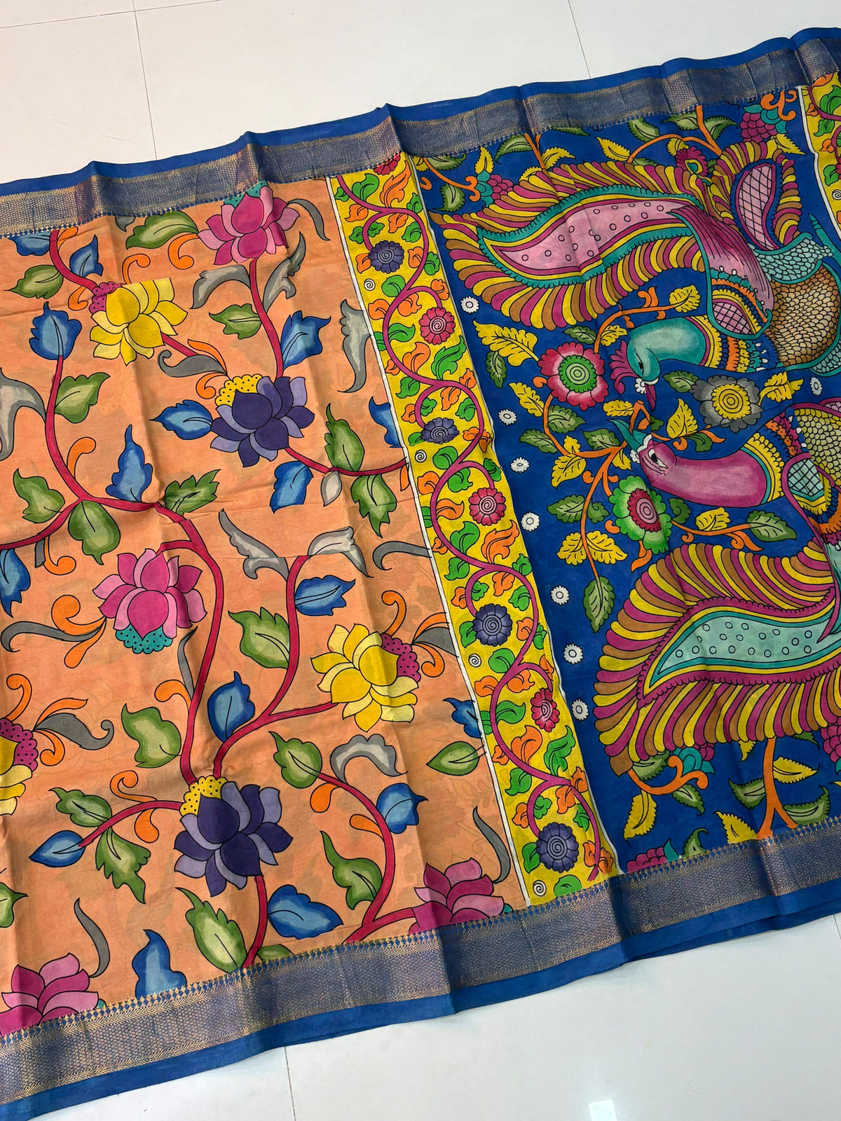 Hand Painted PenKalamkari Sarees