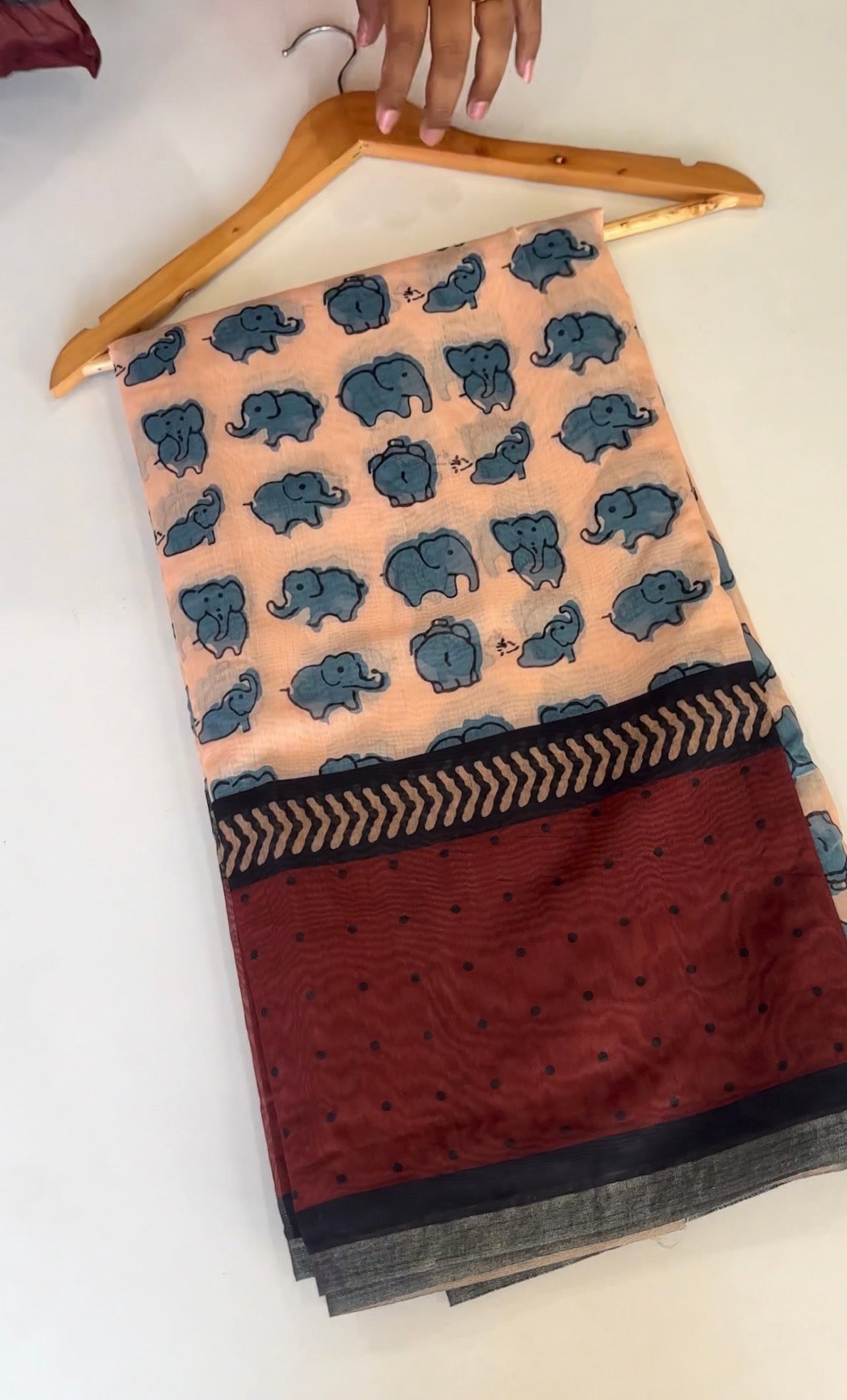Little Elephants Print Saree