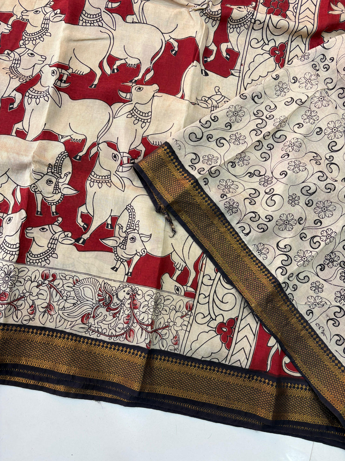 Kalamkari Pichwai Silk