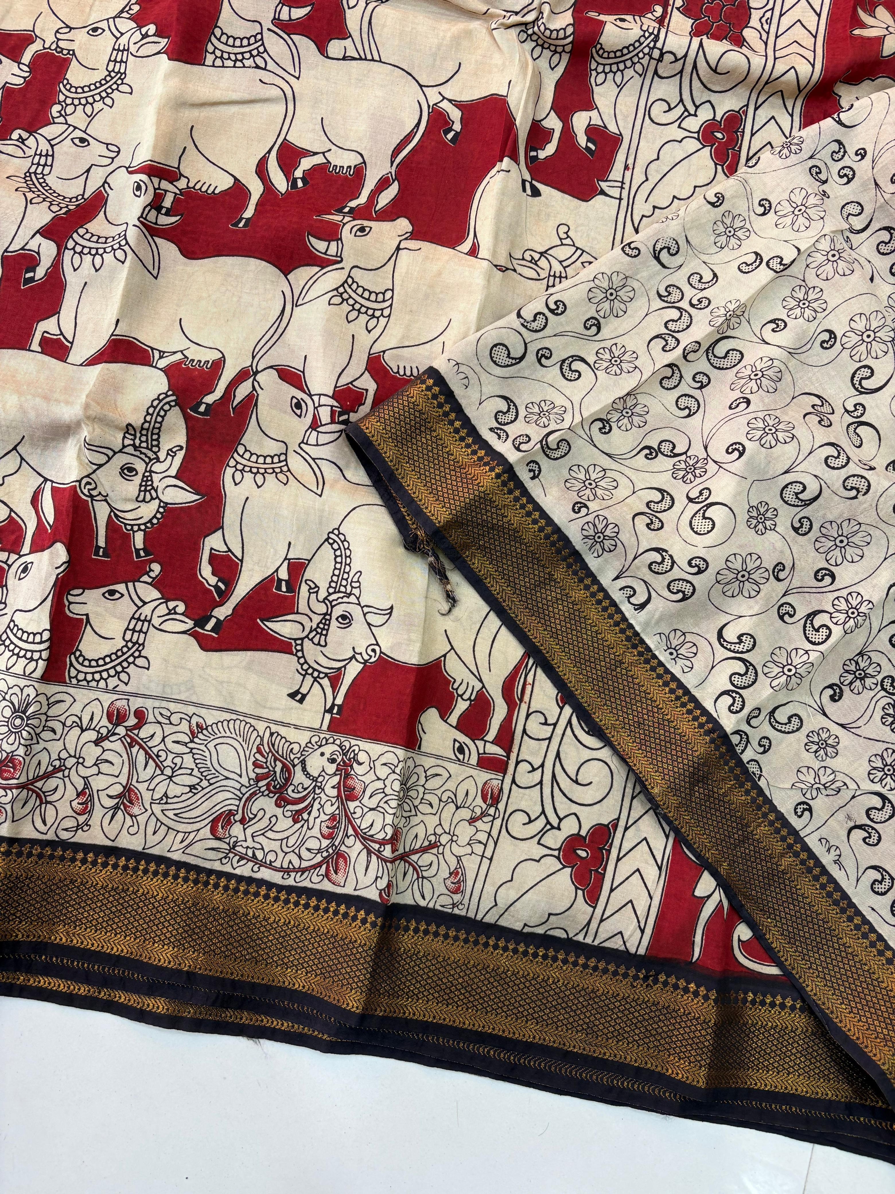Kalamkari Pichwai Silk