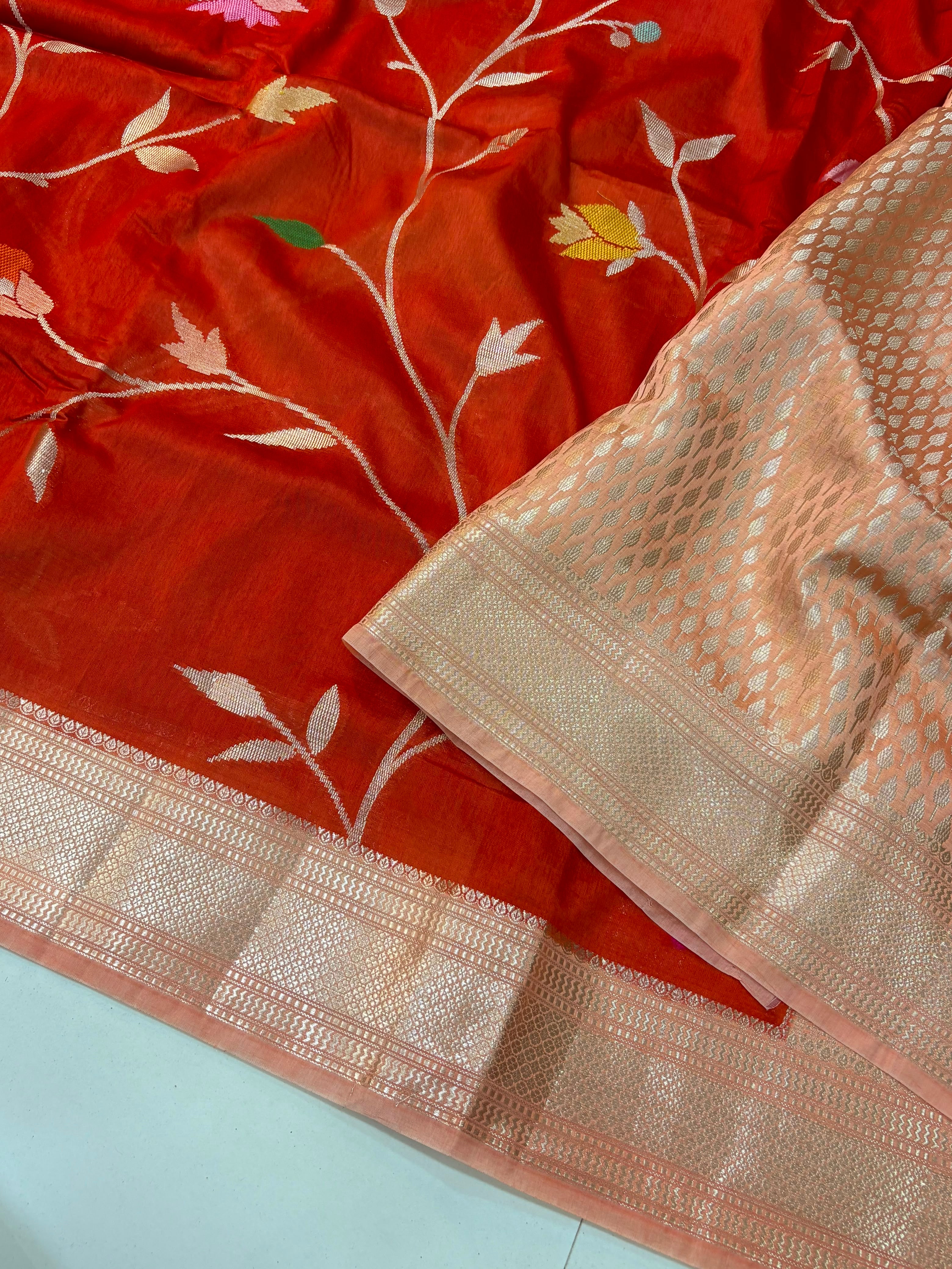 Paper Silk Jamdani Sarees