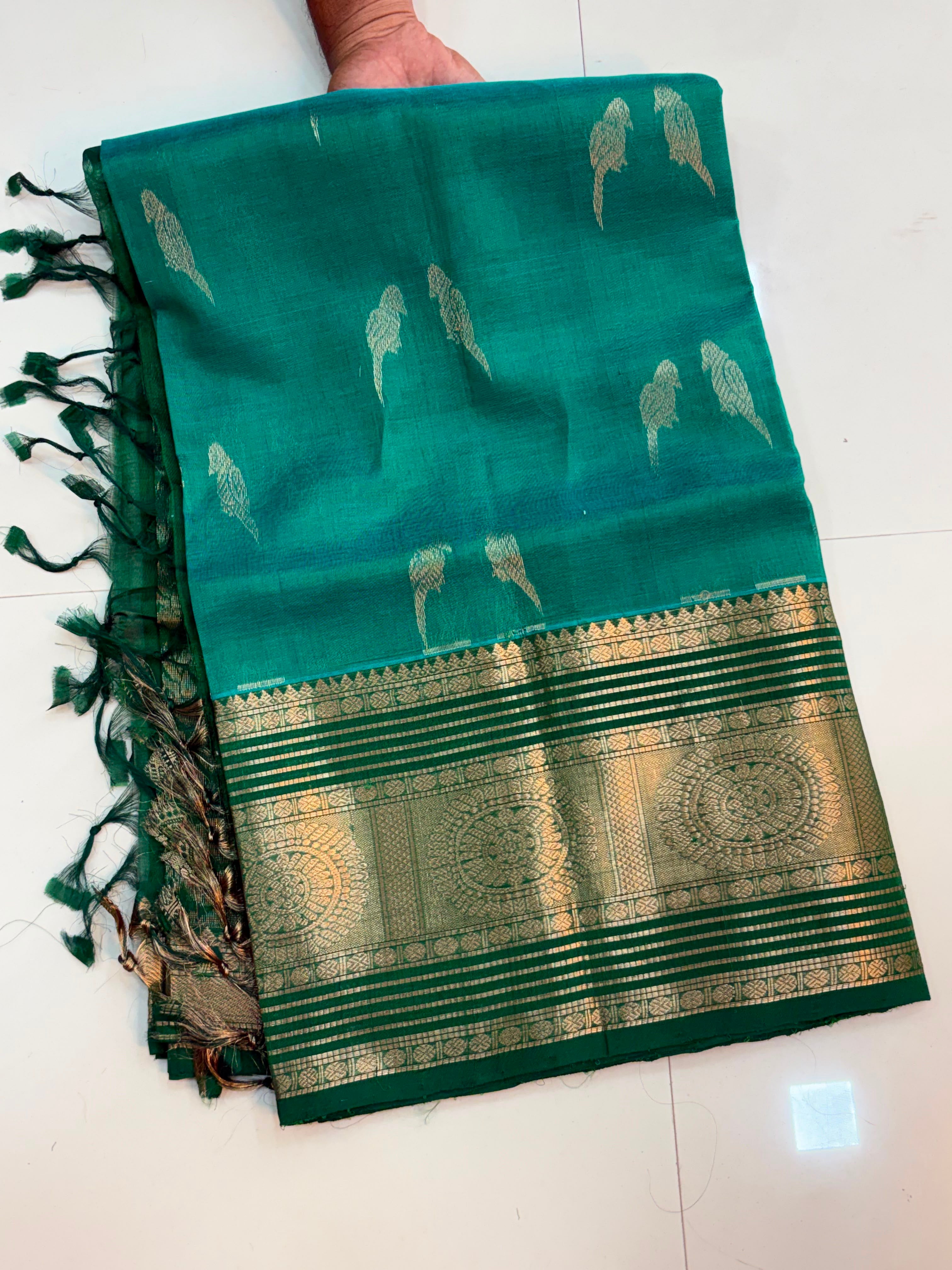 Vintage Handloom Mangalagiri Pattu Saree
