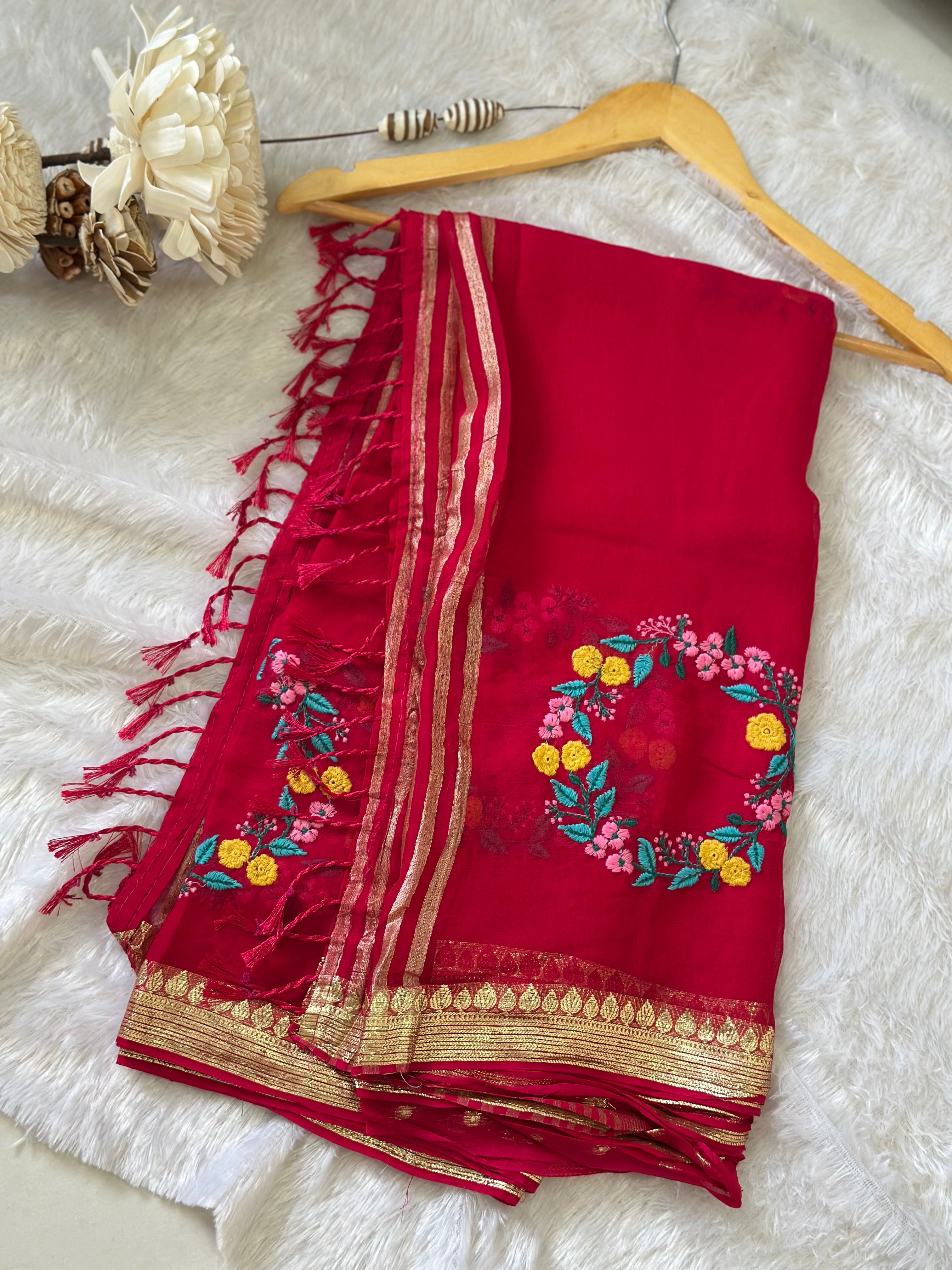 Chiffon Georgette Embriodery