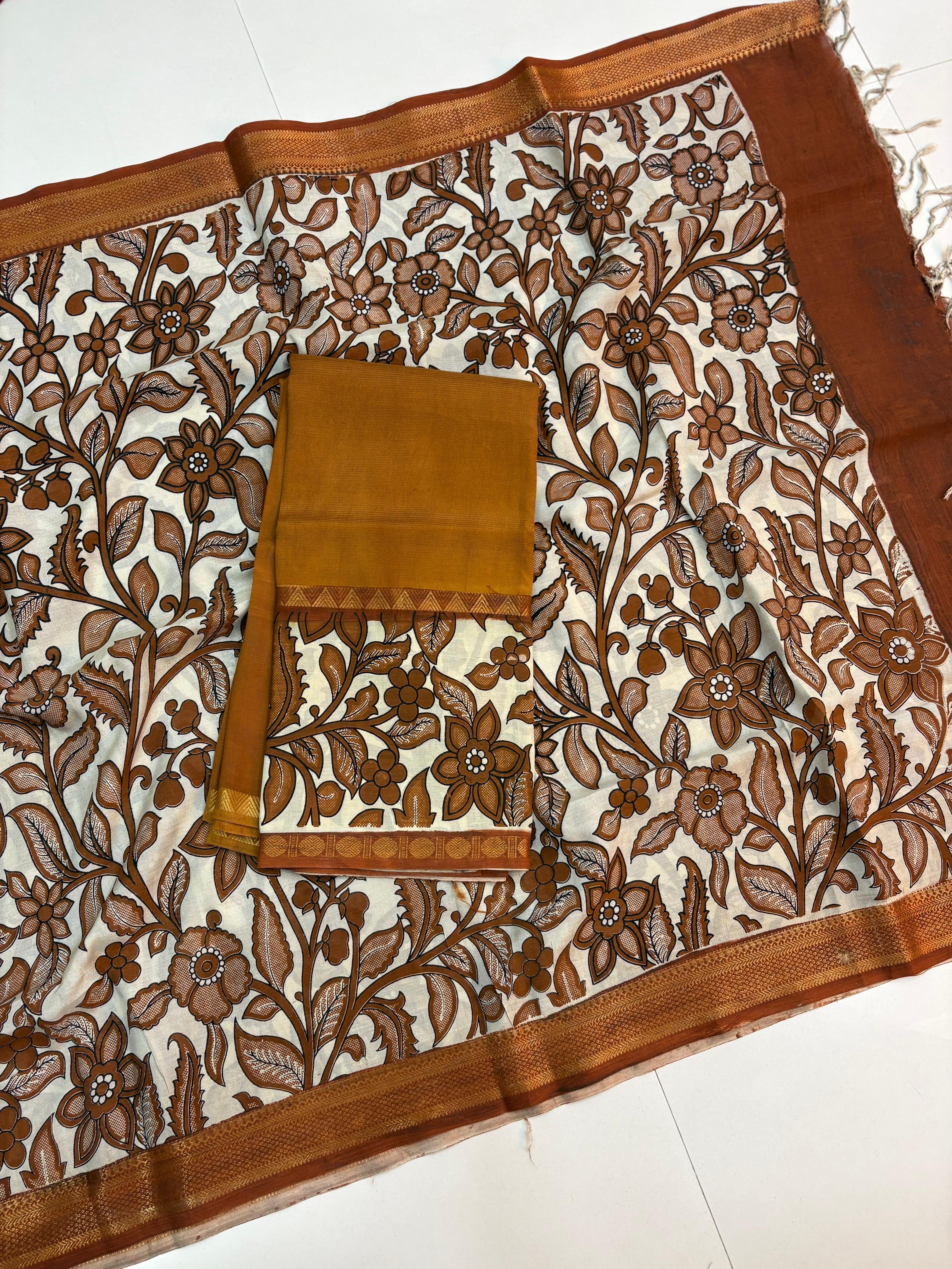 Mangalagiri Kalamkari Dress Material