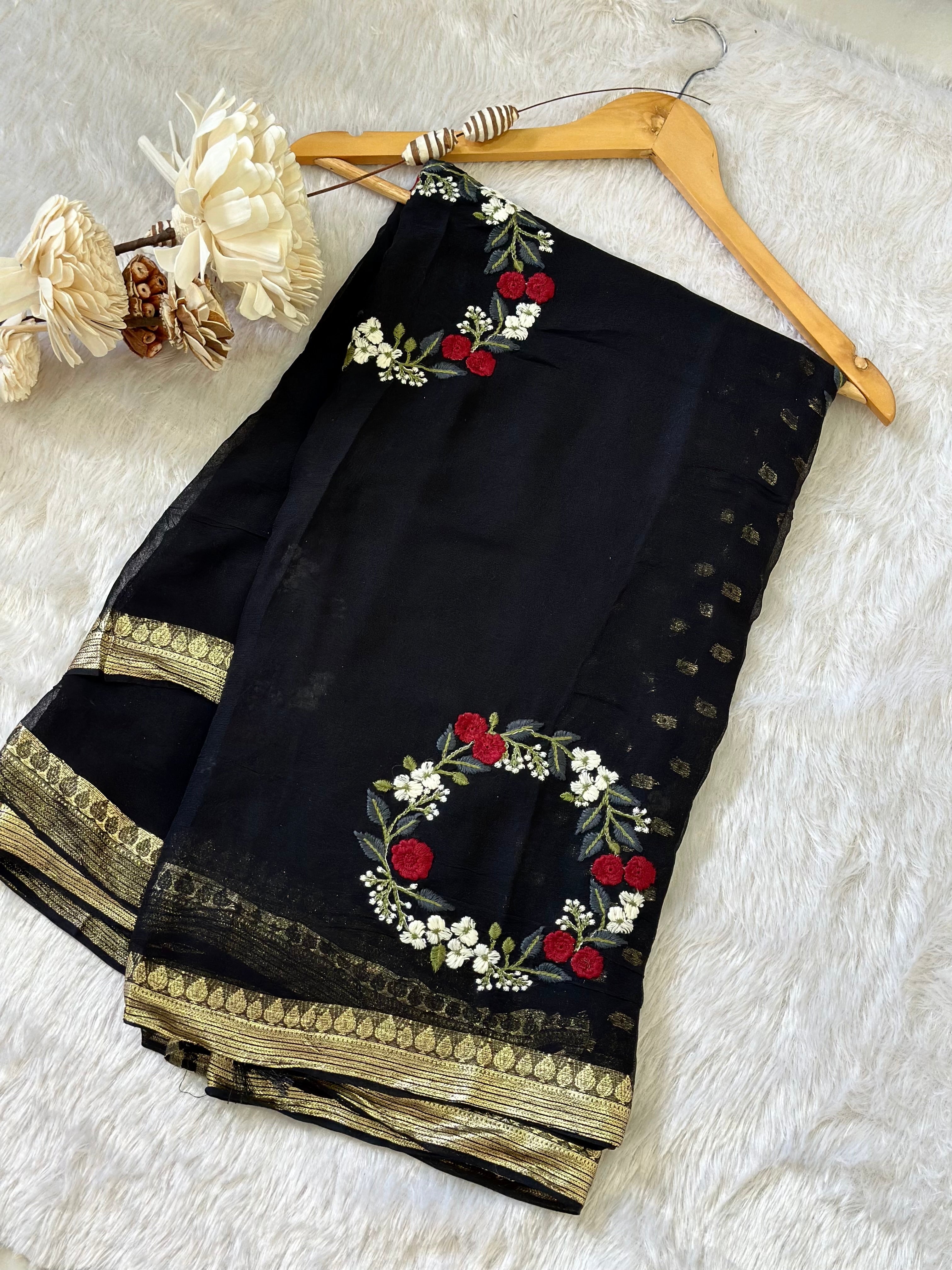 Chiffon Georgette Embriodery