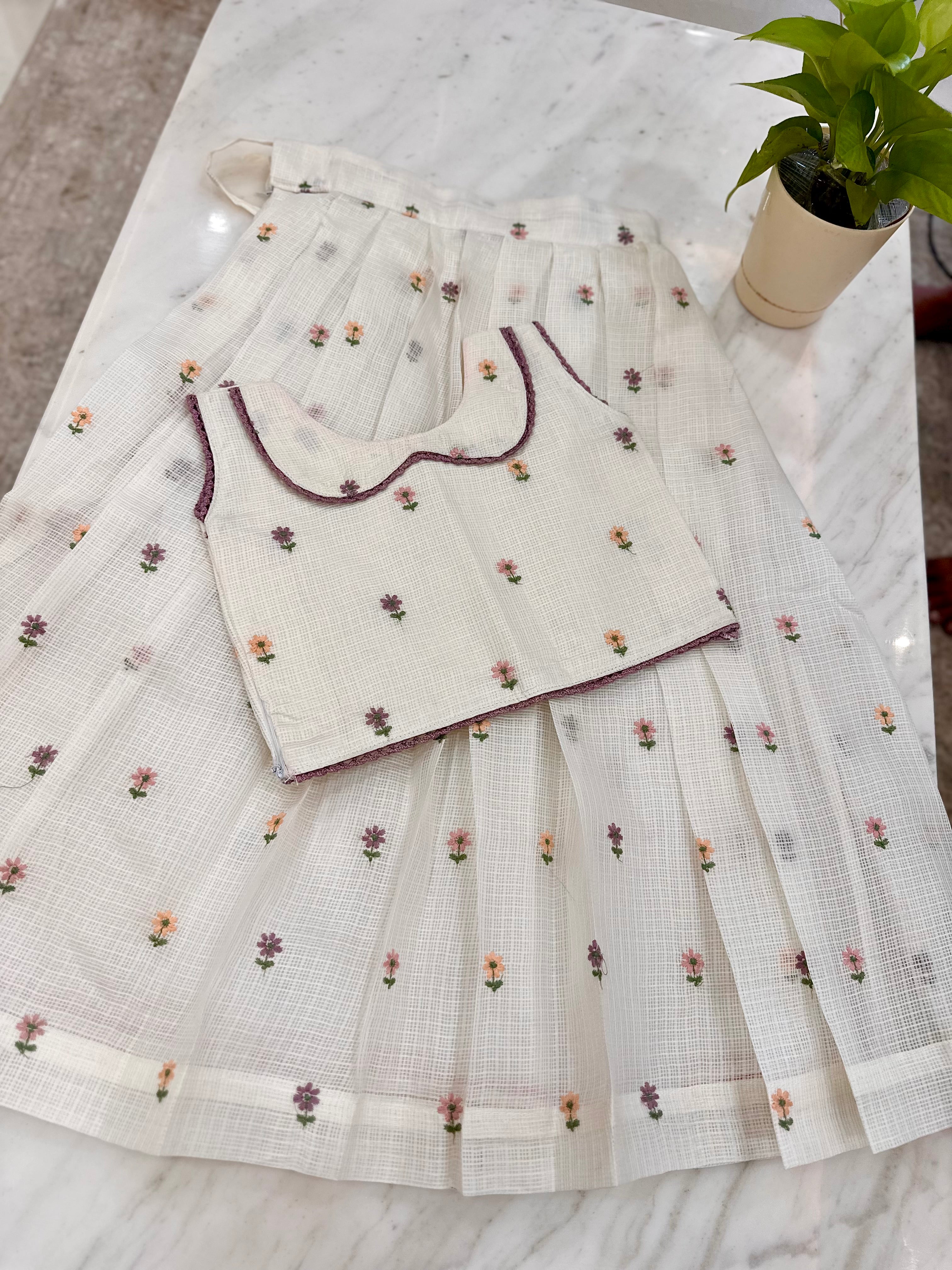 Kota Kids Embroidery Lehenga