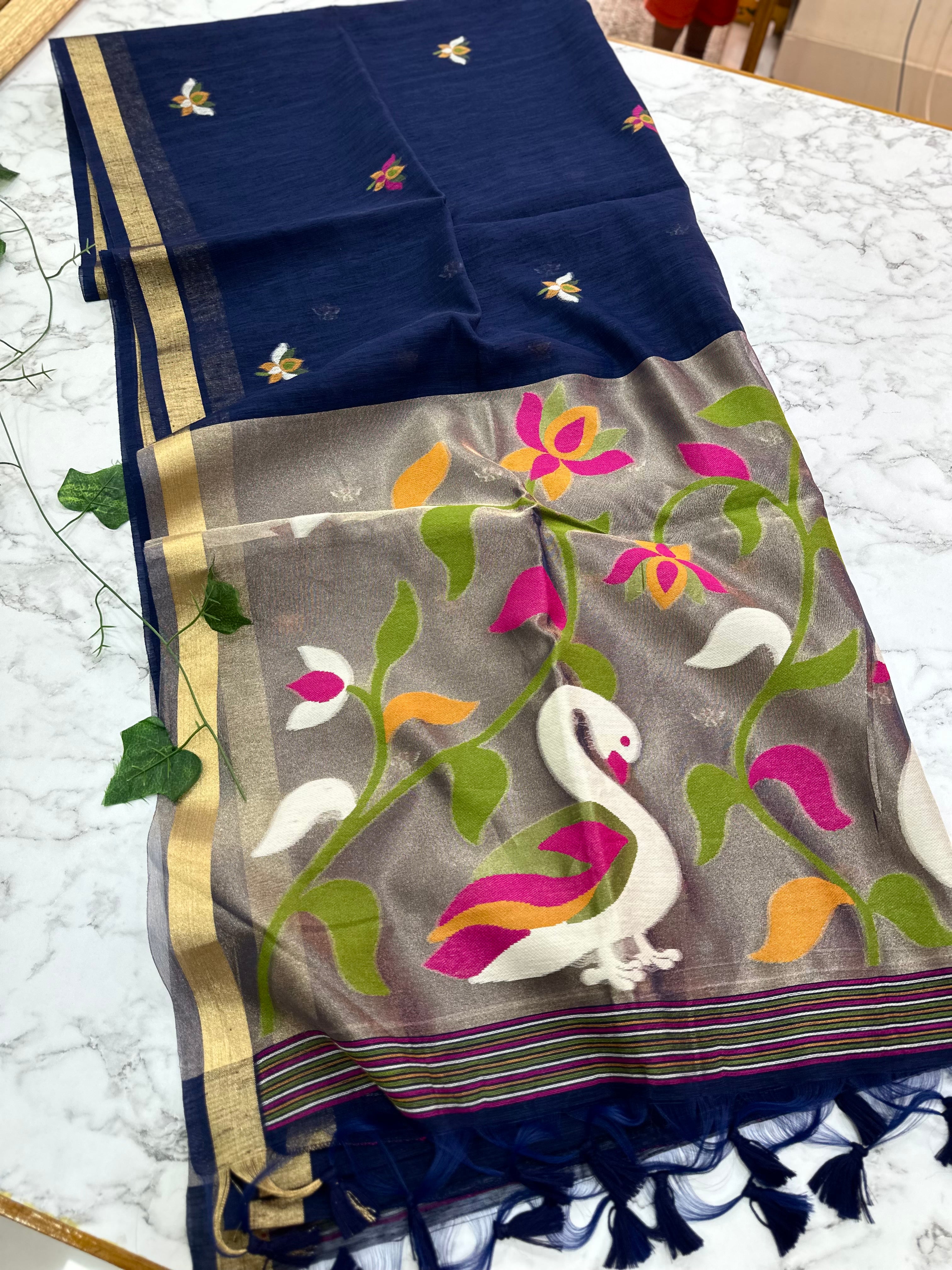 Linen Tussar Jamdhani
