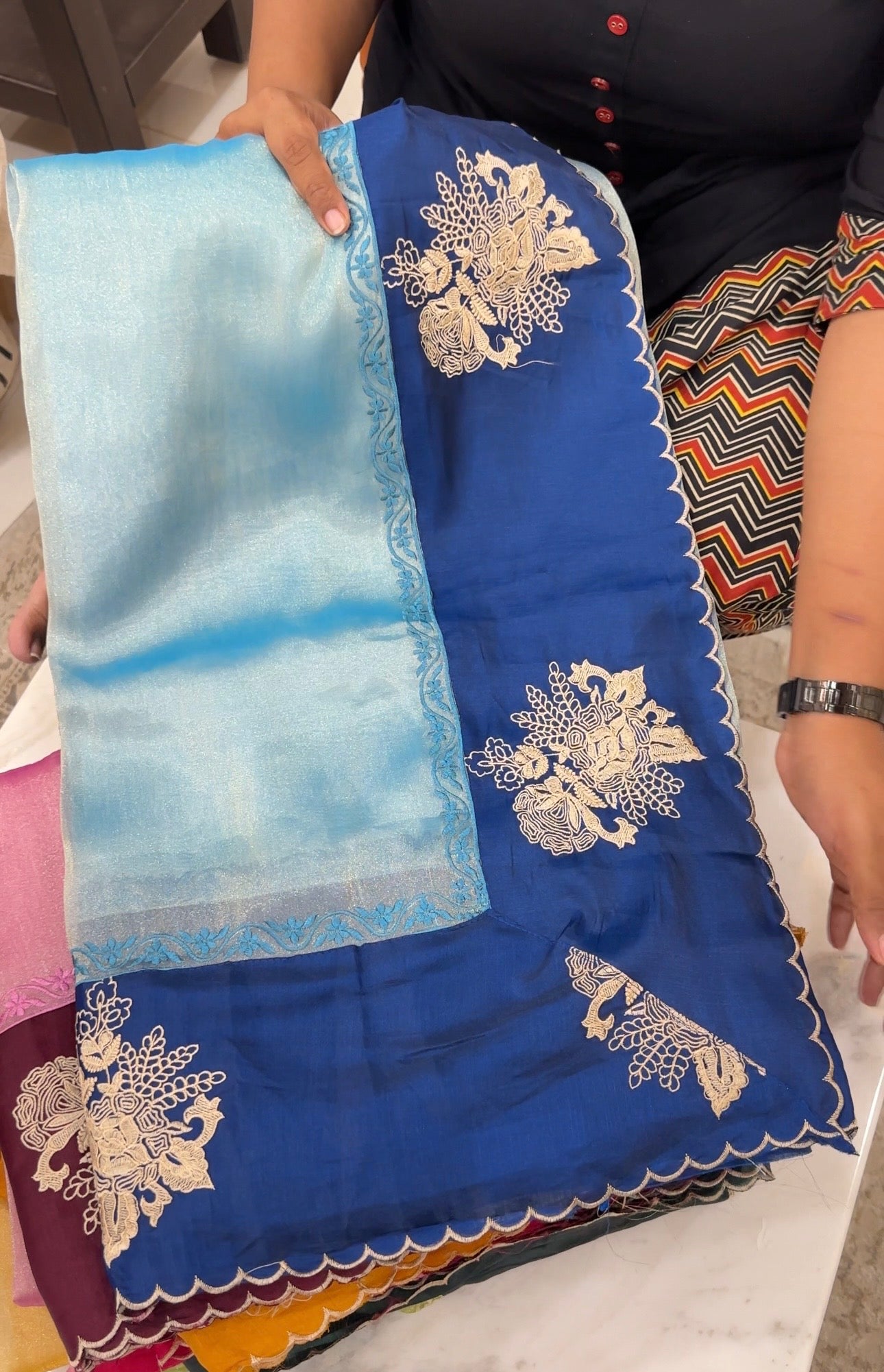 Tissue Cocktail Sarees