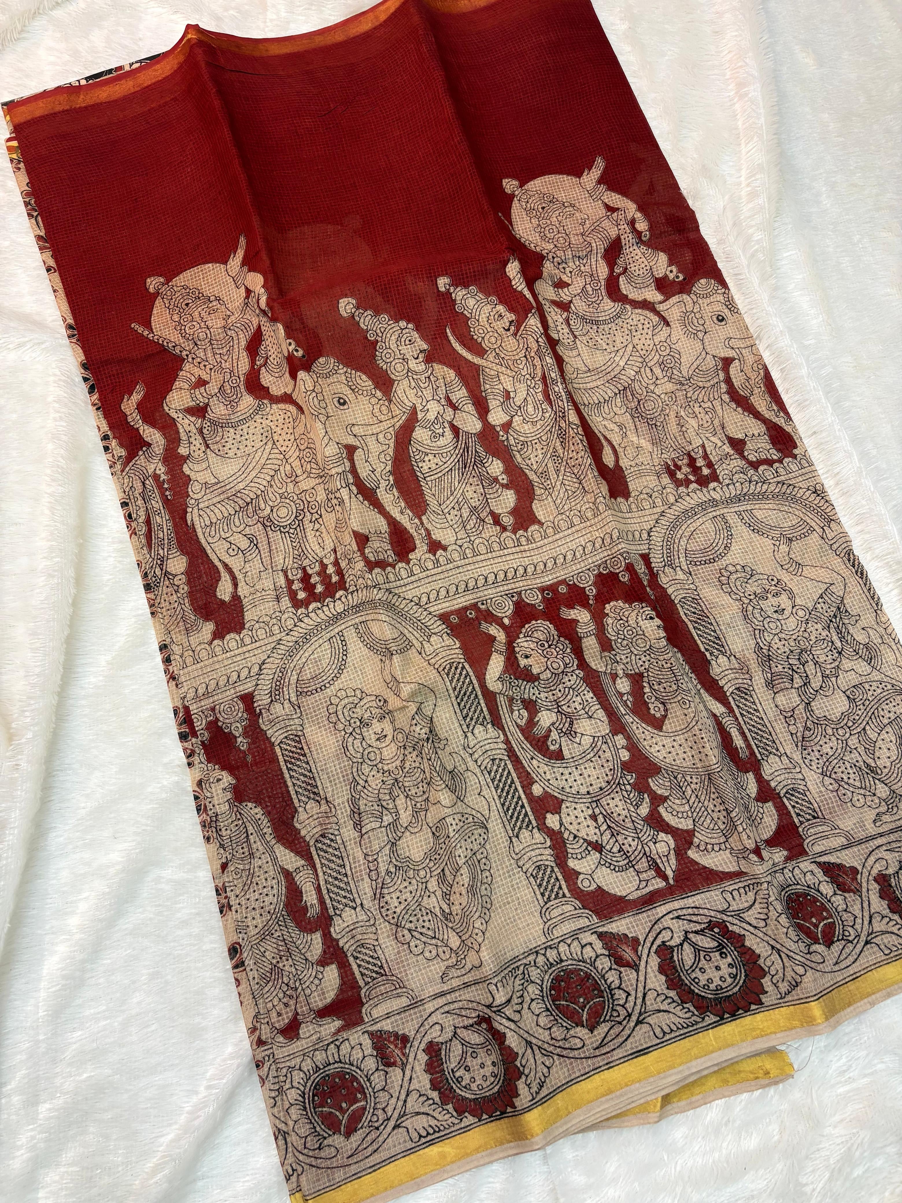 Ramayana Theme Kota Kalamkari