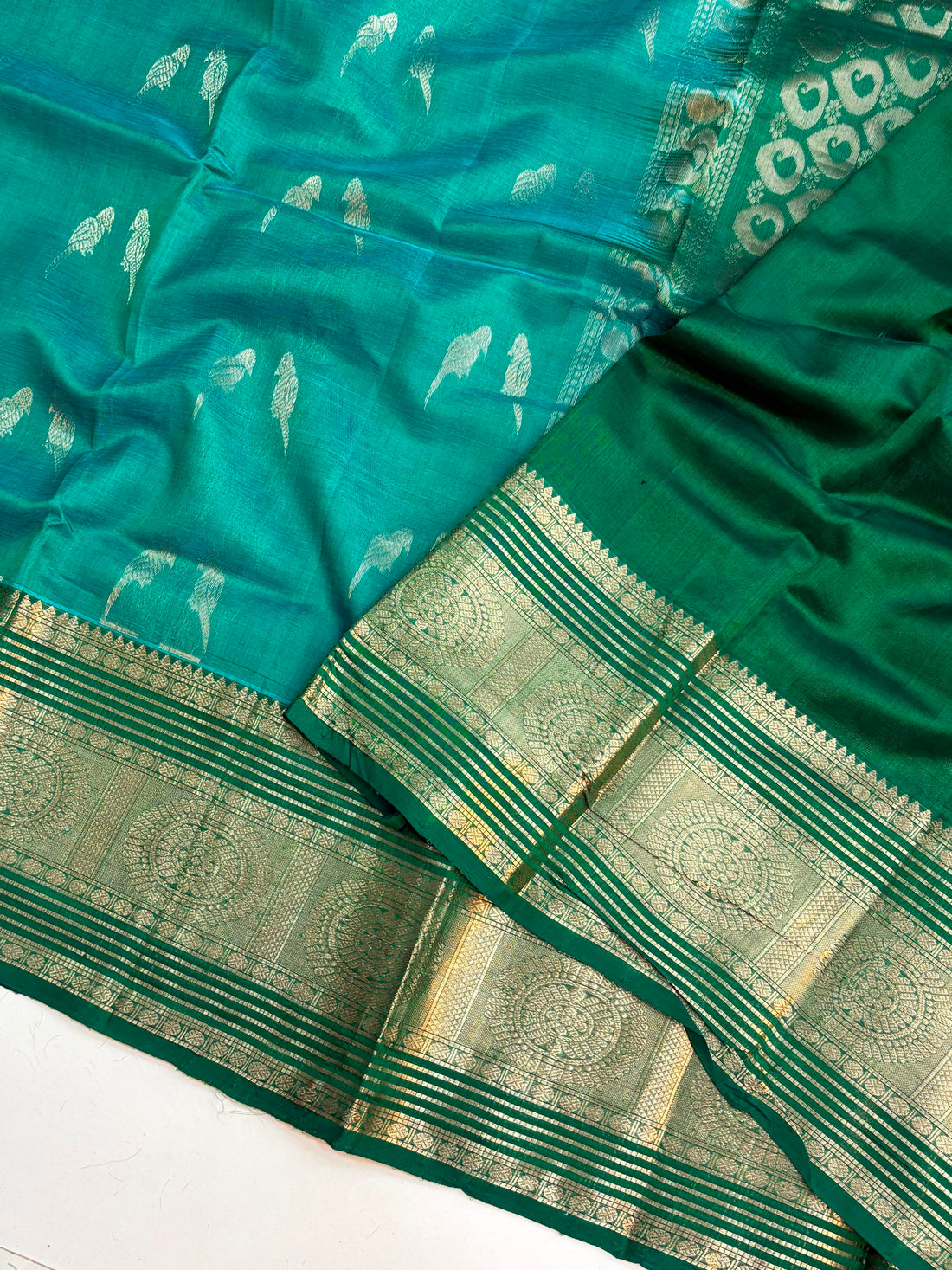 Vintage Handloom Mangalagiri Pattu Saree