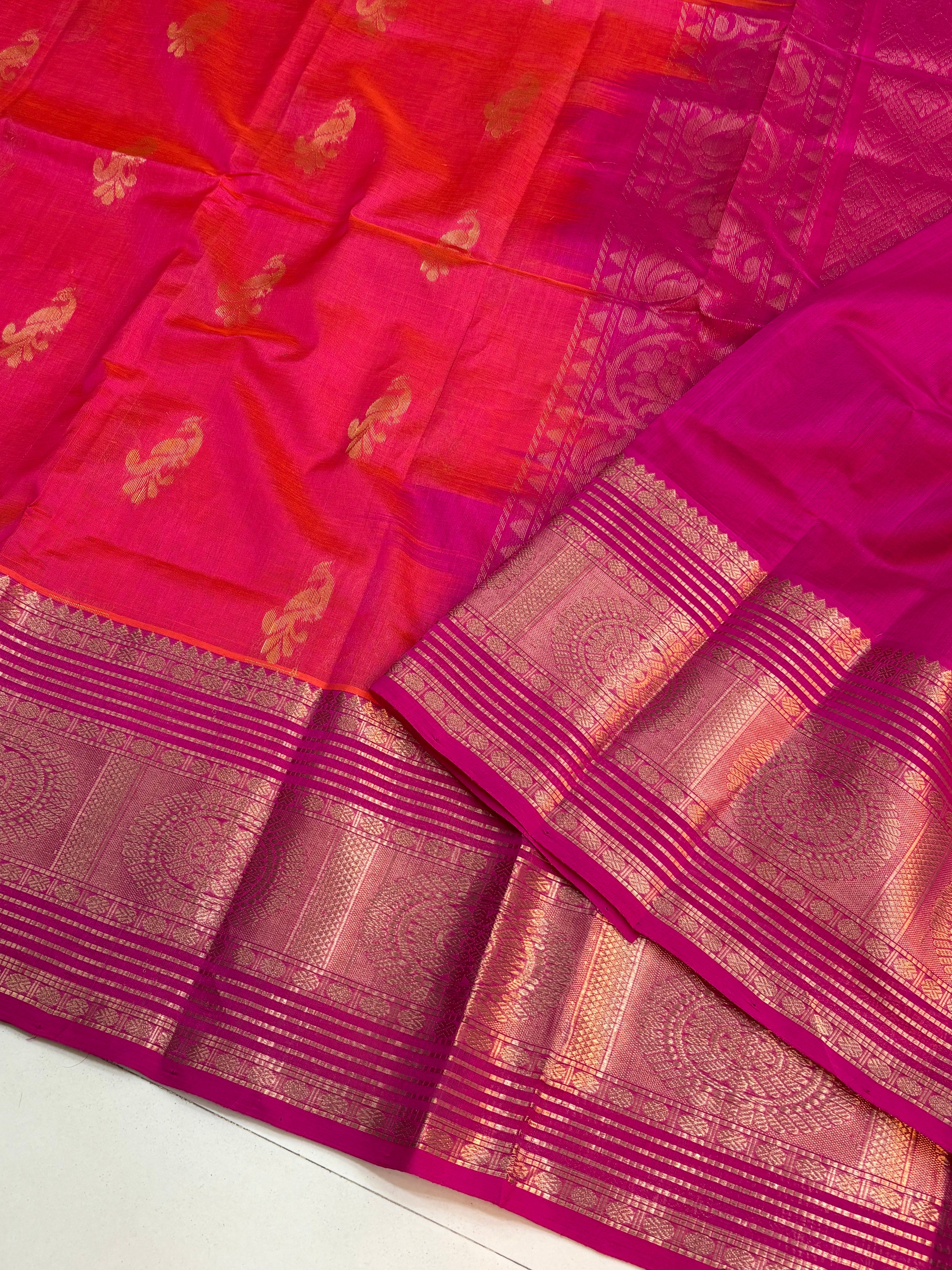 Vintage Handloom Mangalagiri Pattu saree