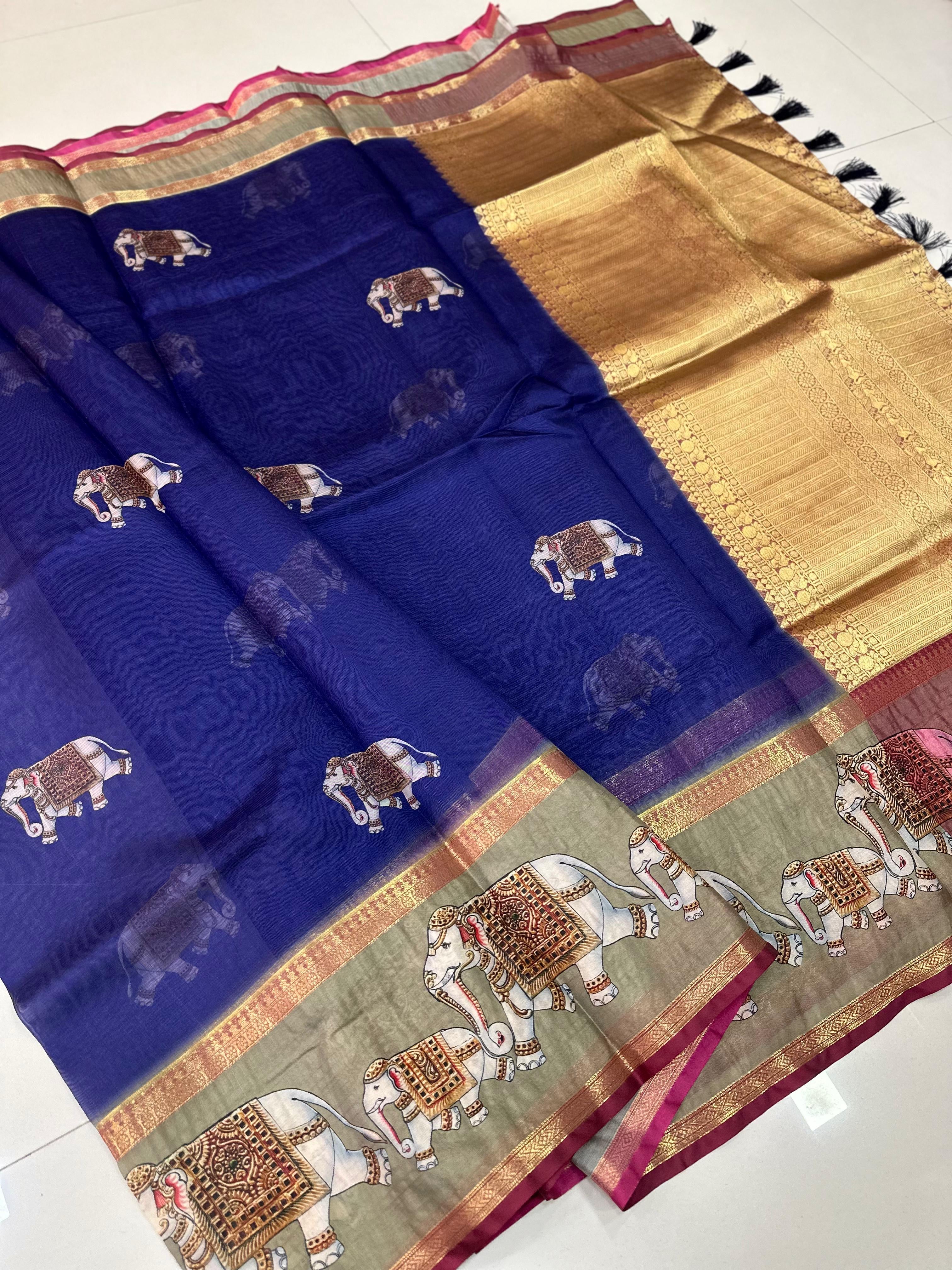 Fancy Silk Kota Traditional Borders