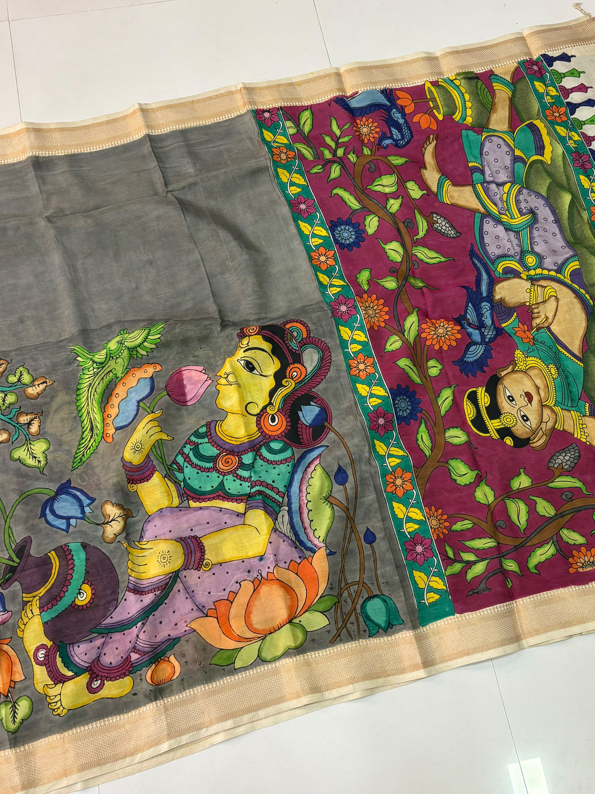 Hand Painted PenKalamkari Sarees