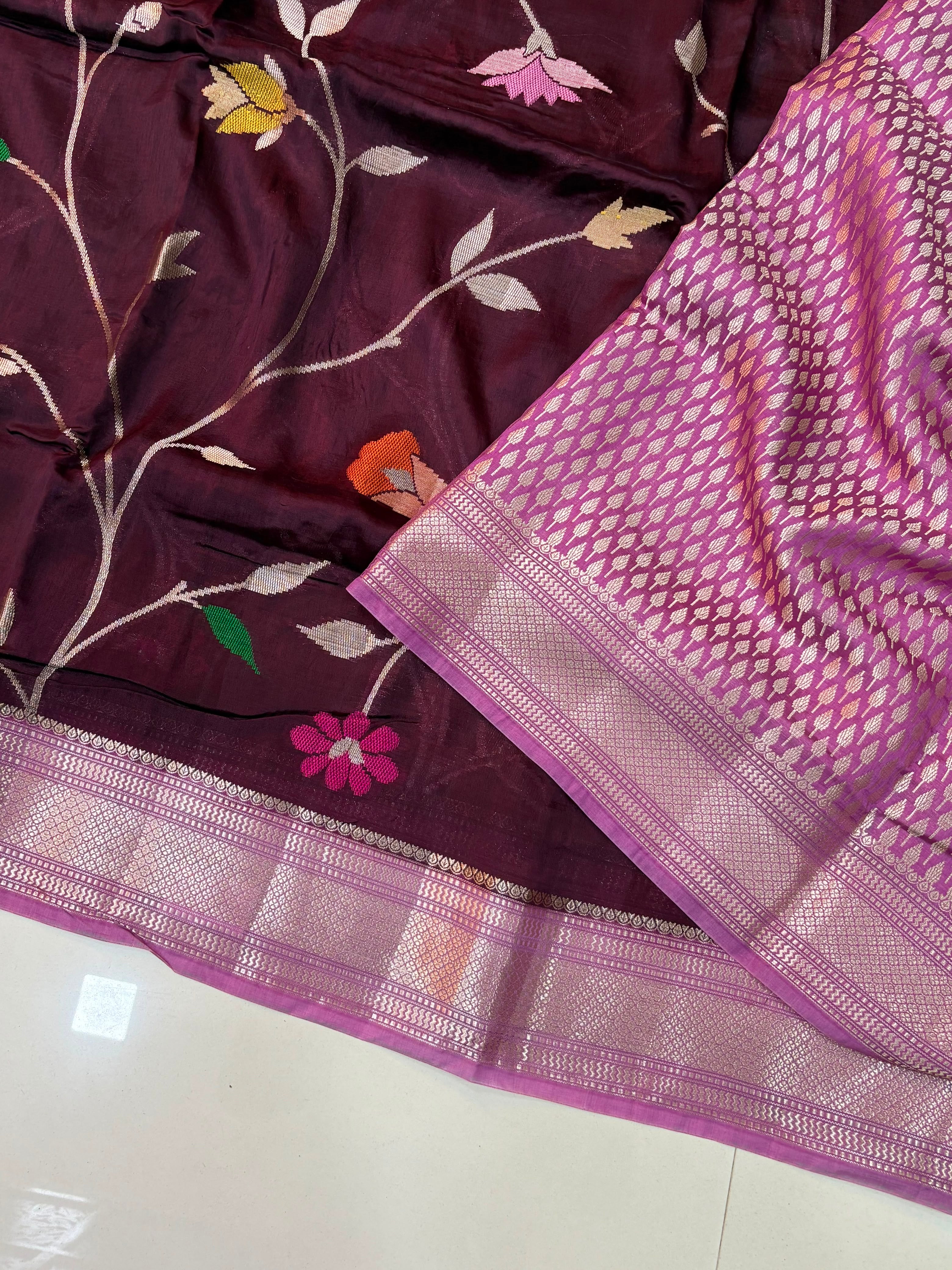 Paper Silk Jamdani Sarees